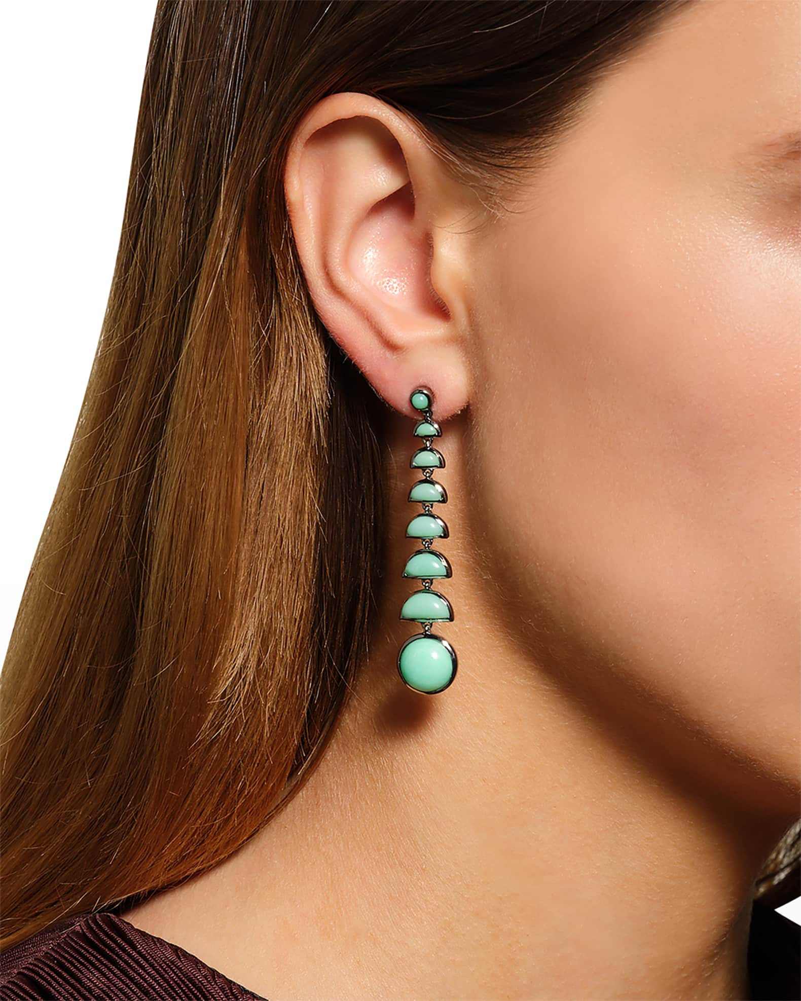 NAKARD Ball Bearing Earrings, Chrysoprase Neiman Marcus