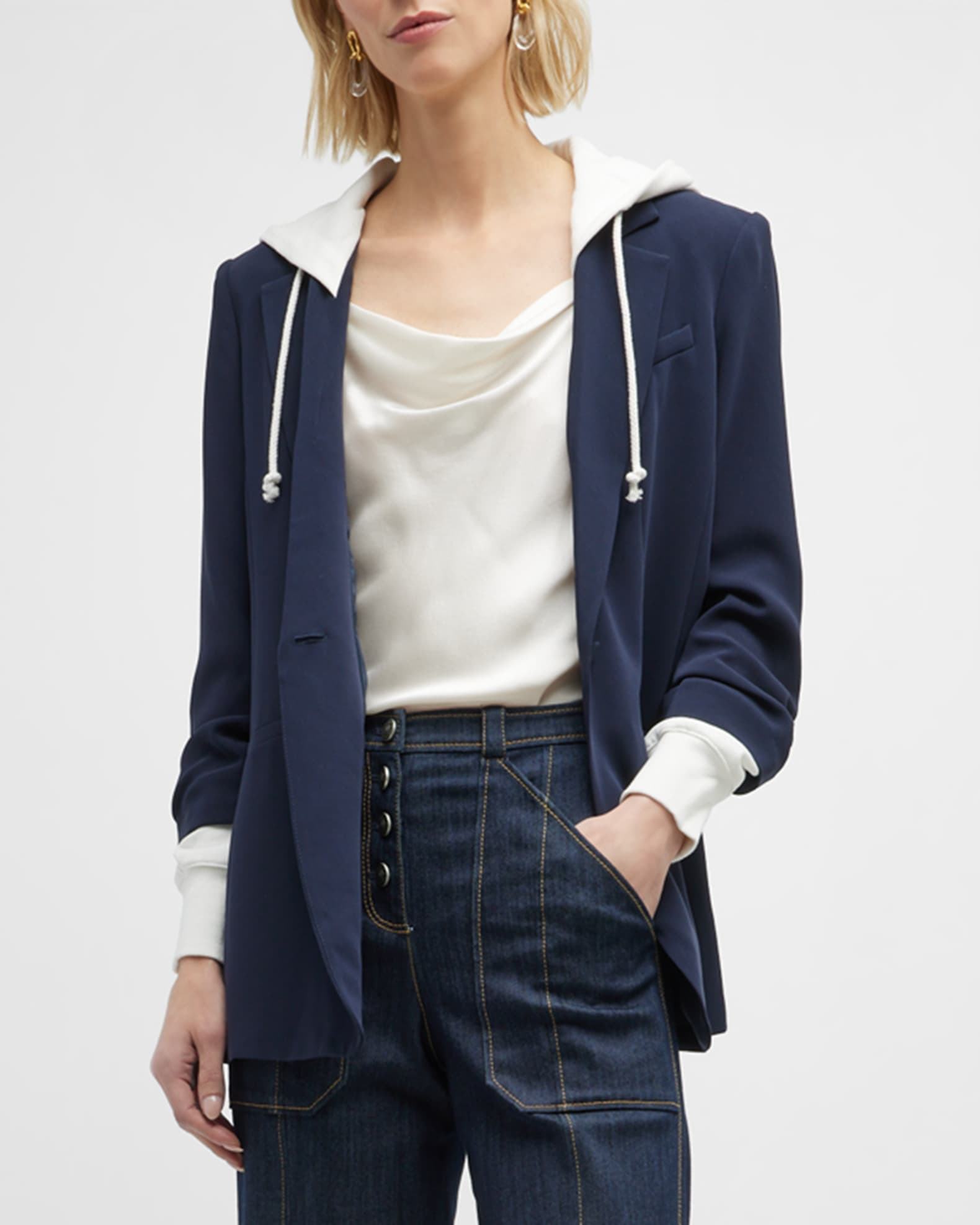 Cinq a Sept Hooded Khloe Jacket | Neiman Marcus