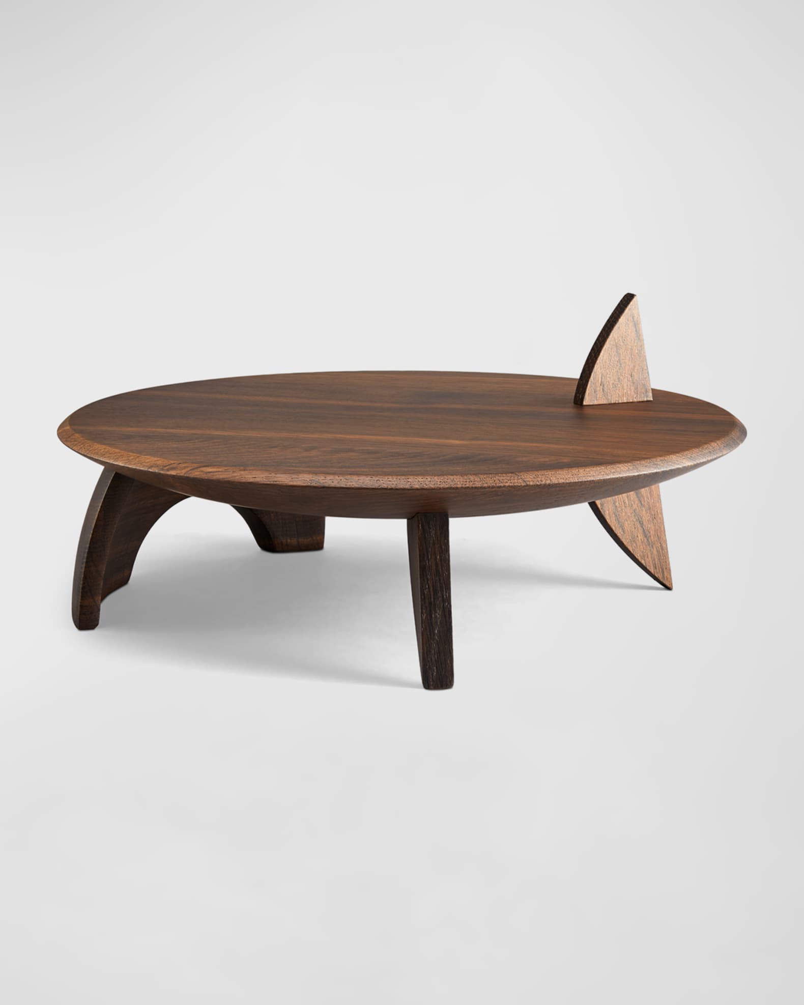 Kelly Behun Leaf Smoked Oak Platter 0