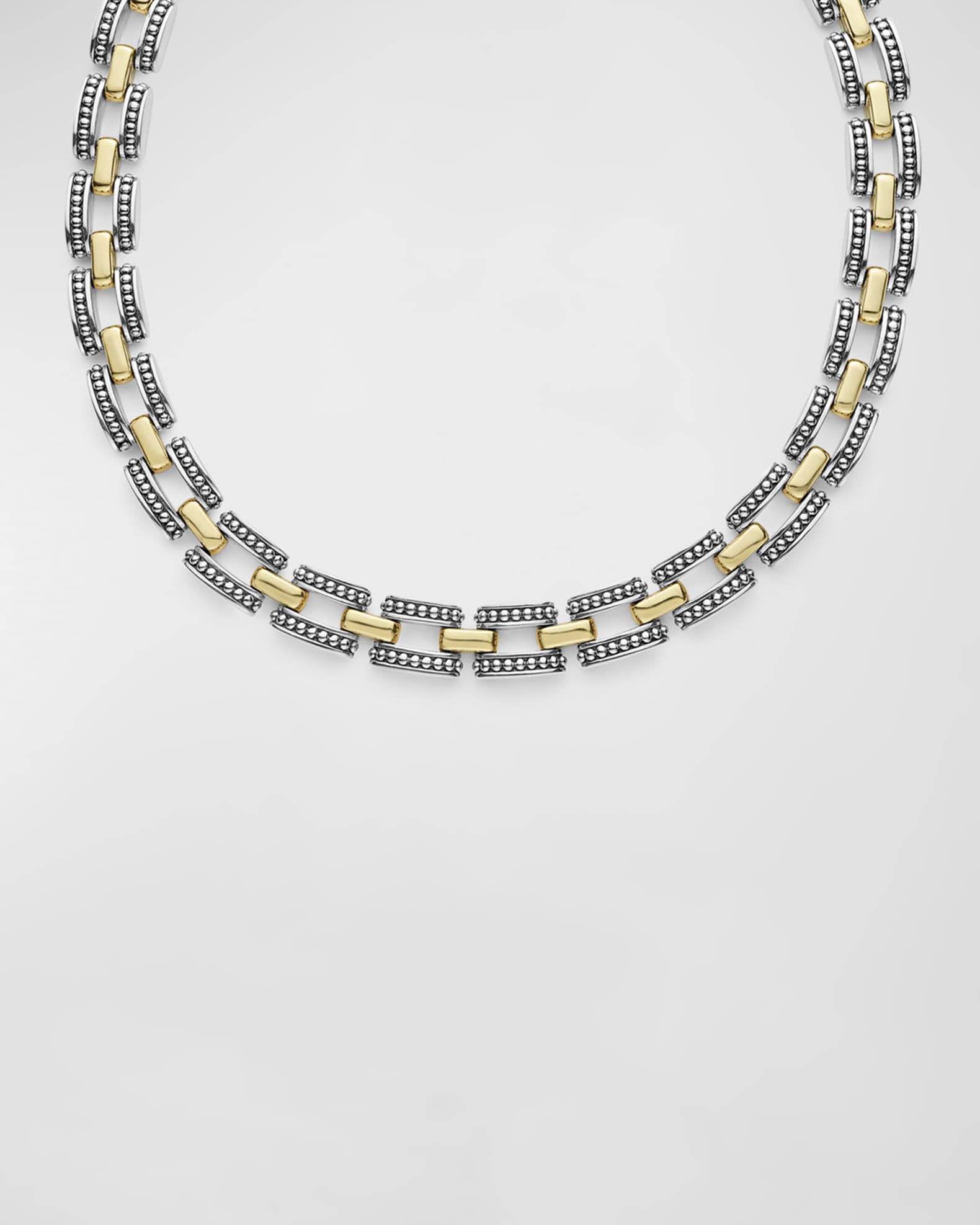 LAGOS High Bar Two-Tone 22mm Collar Necklace