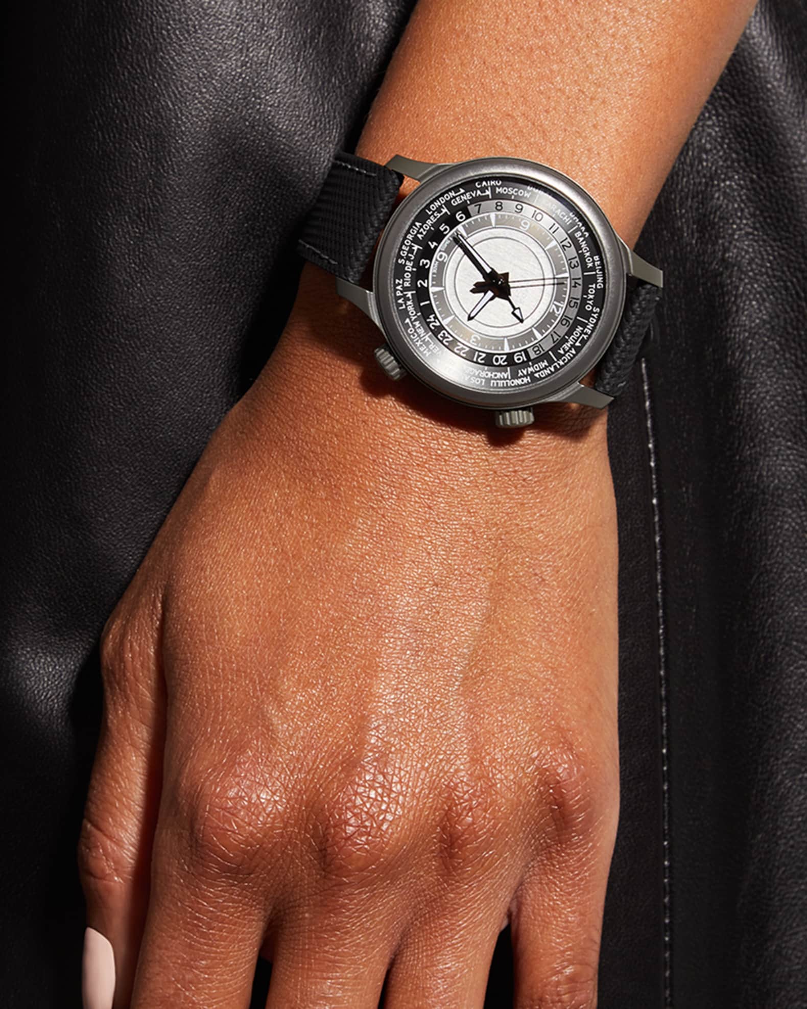 Chopard Time Traveler One 42mm Black Watch Neiman Marcus