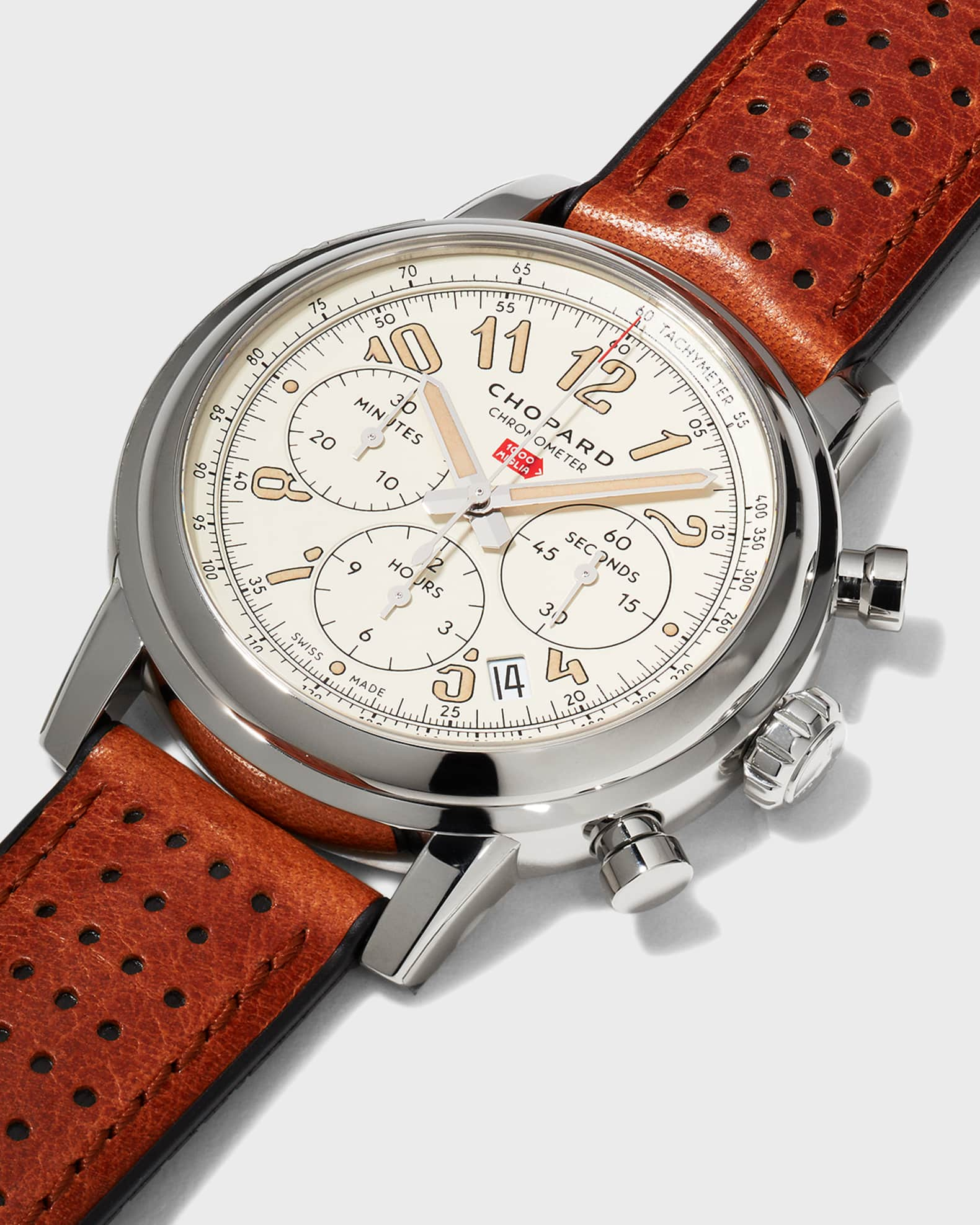 Chopard Mille Miglia Chronograph Watch with Leather Strap, 42mm