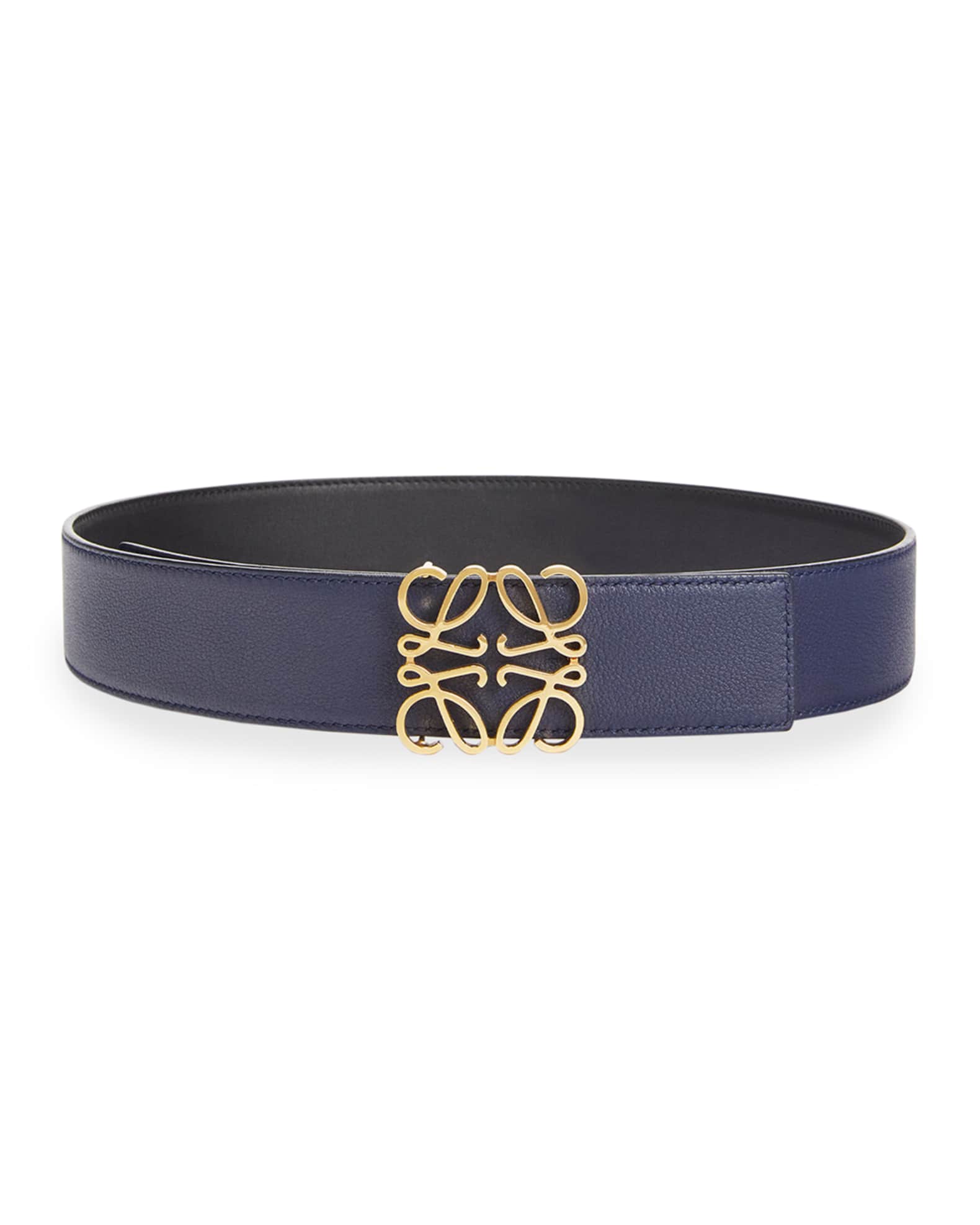 Loewe Anagram Leather Belt Neiman Marcus