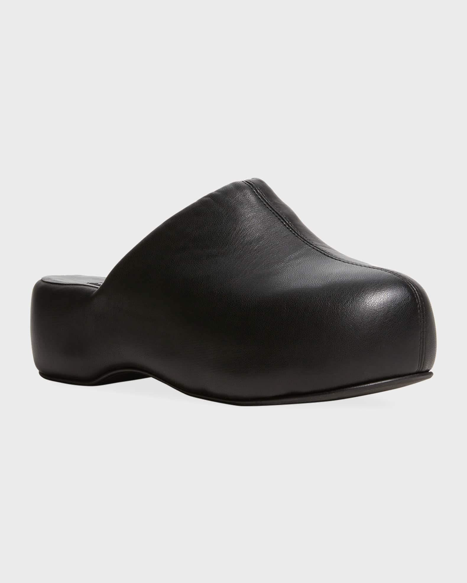 SIMONMILLER Bubble Vegan Leather Slide Clogs | Neiman Marcus