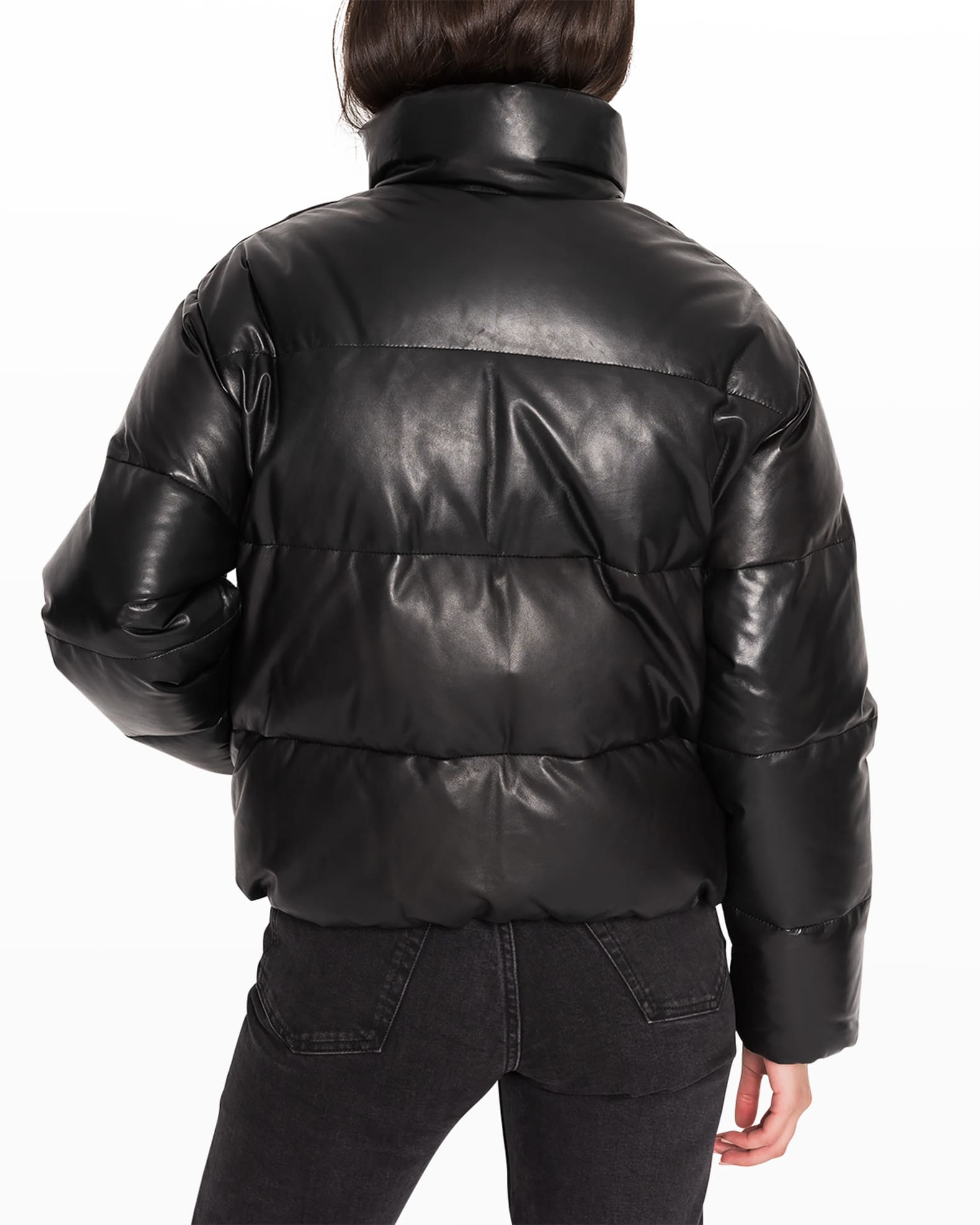 LaMarque Iris Leather Puffer Jacket | Neiman Marcus