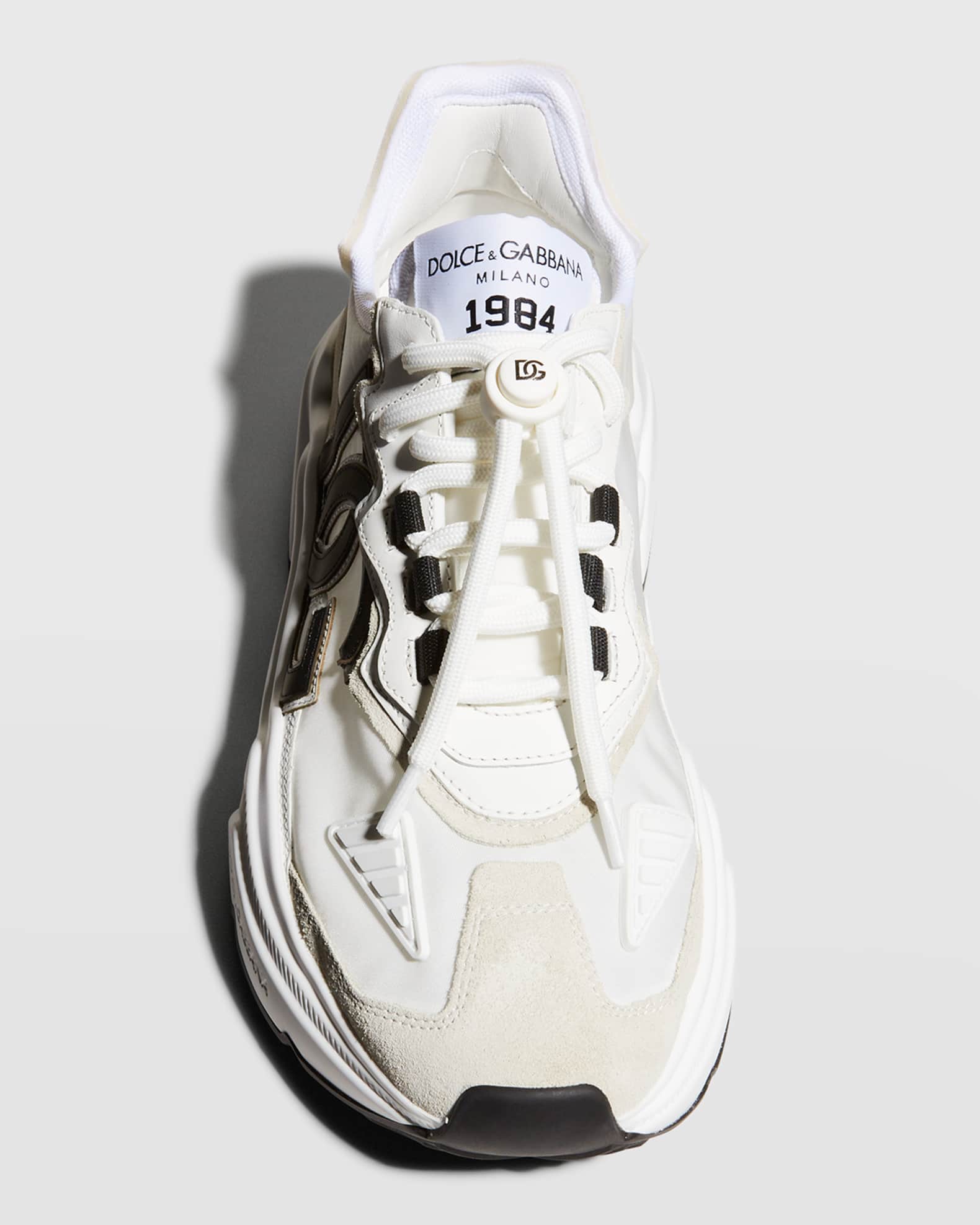Dolce&Gabbana Daymaster Mixed Leather Runner Sneakers