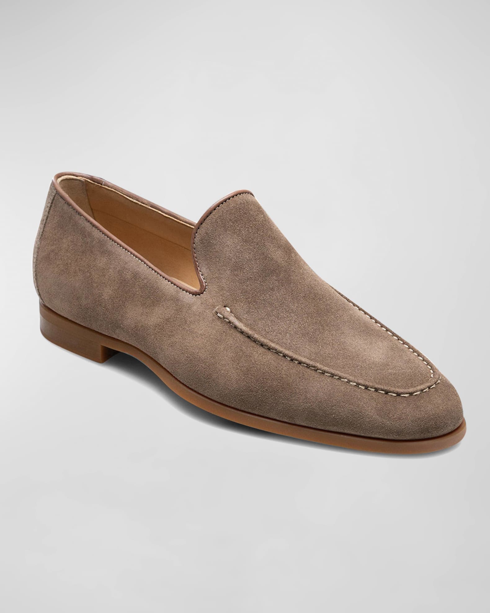 Men's Lecera Almond-Toe Suede Loafers 1