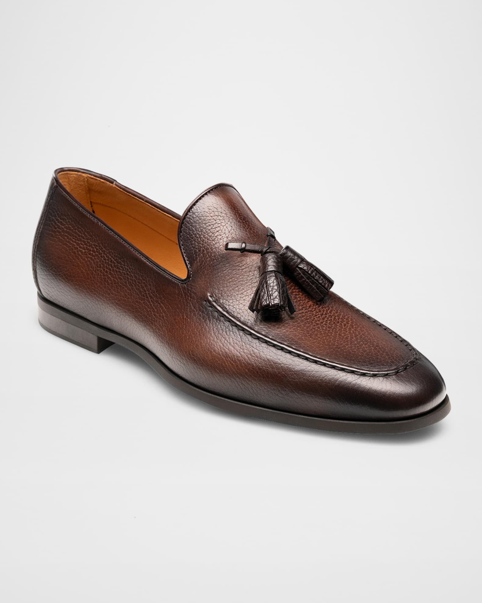Men's Delray Tassel Burnish Suede Loafers 1
