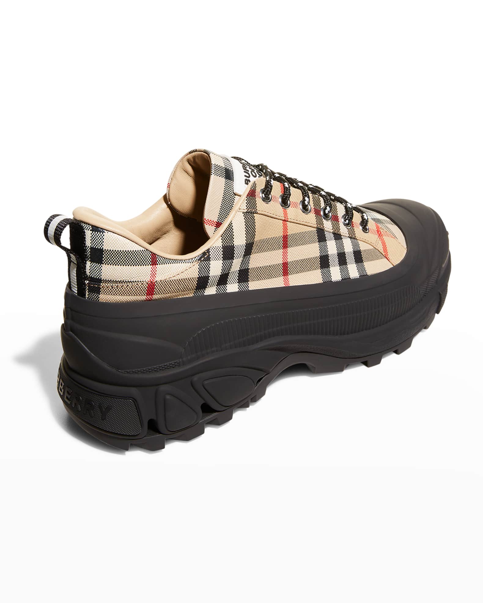 vintage check cotton arthur sneakers