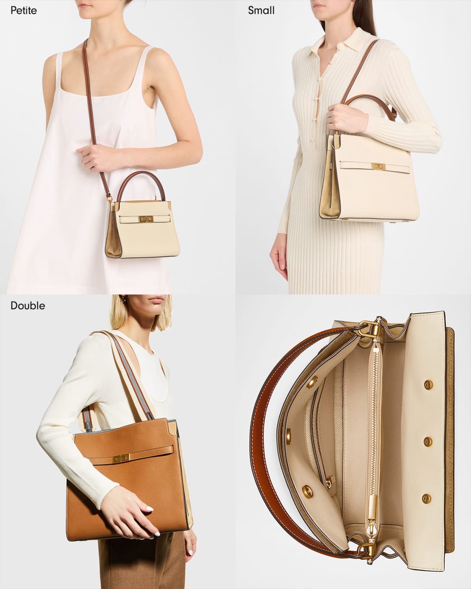 Lee Radziwill Pebbled Leather Double Bag 1
