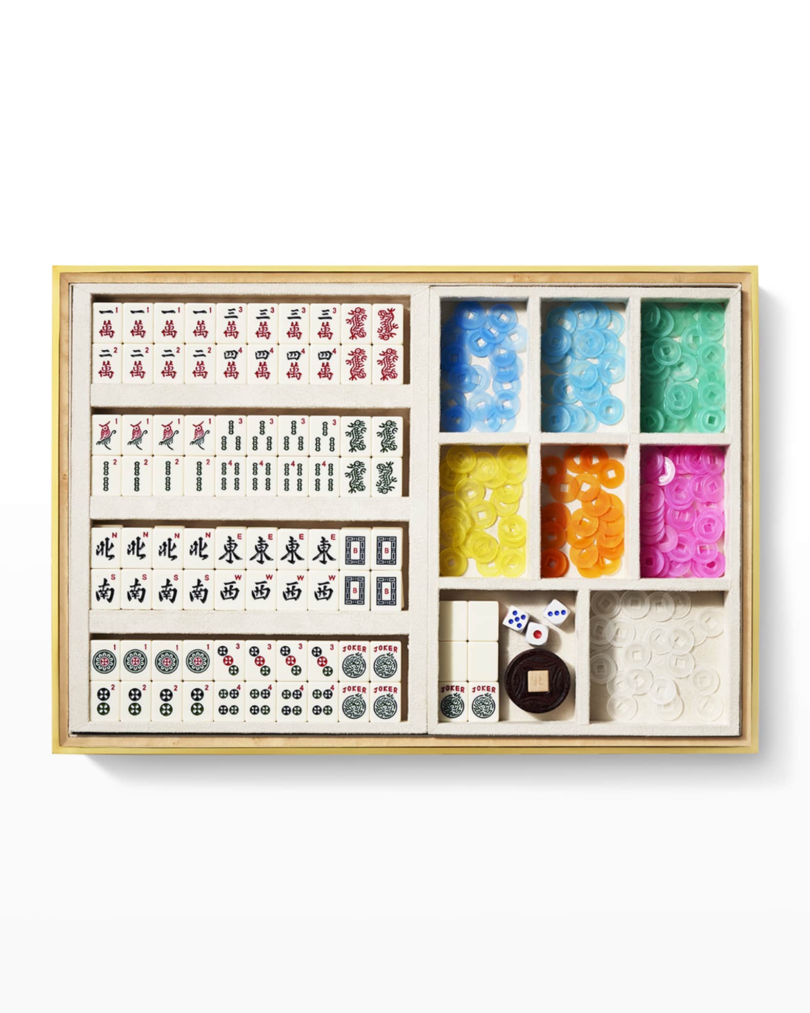 AERIN Faux-Shagreen Mahjong Set  Mahjong set, Mahjong, Neiman marcus  christmas book
