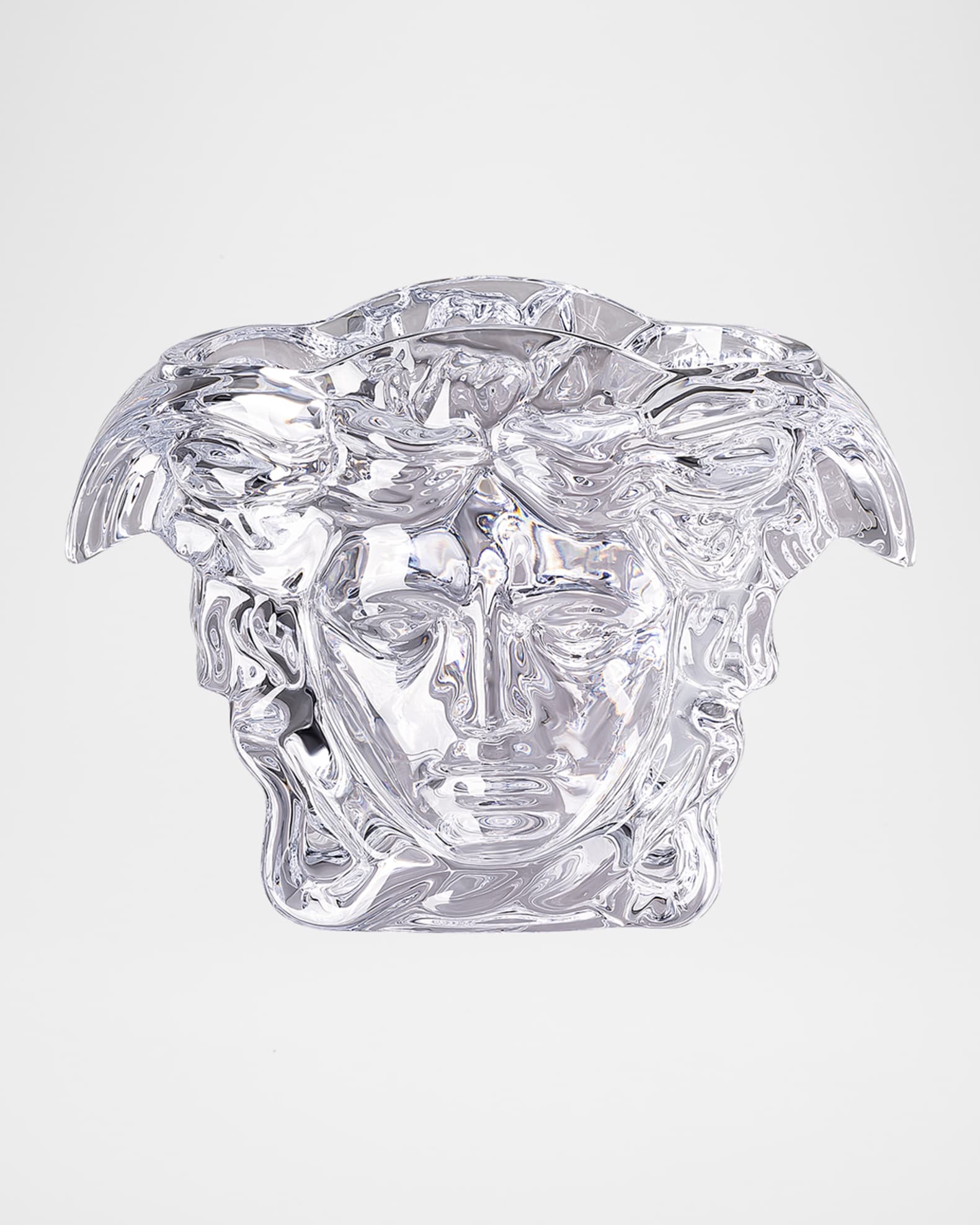 Versace Medusa Grande Vase in Crystal 6" Neiman Marcus