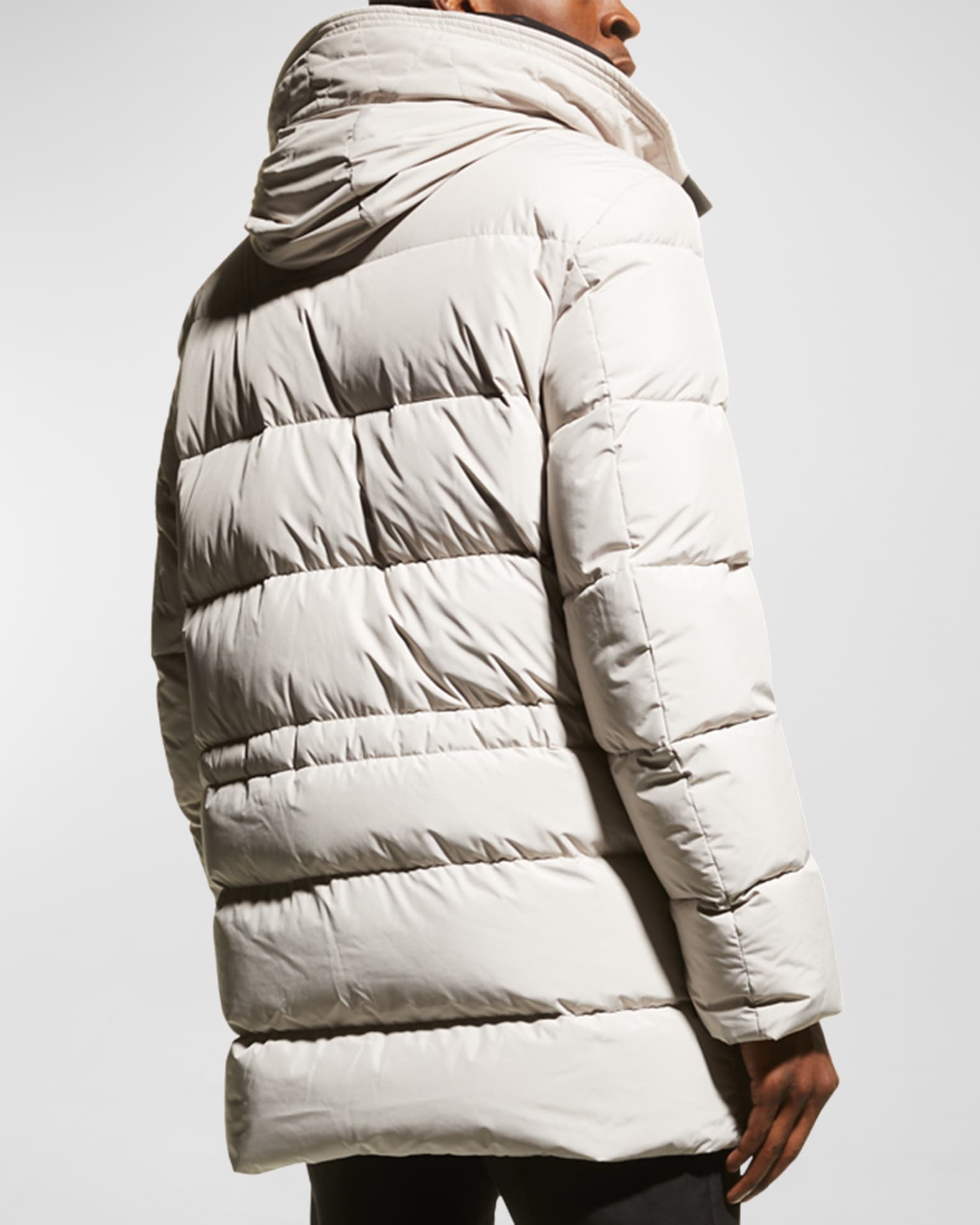 MooRER Men's Pearl Goose Down Hooded Parka | Neiman Marcus