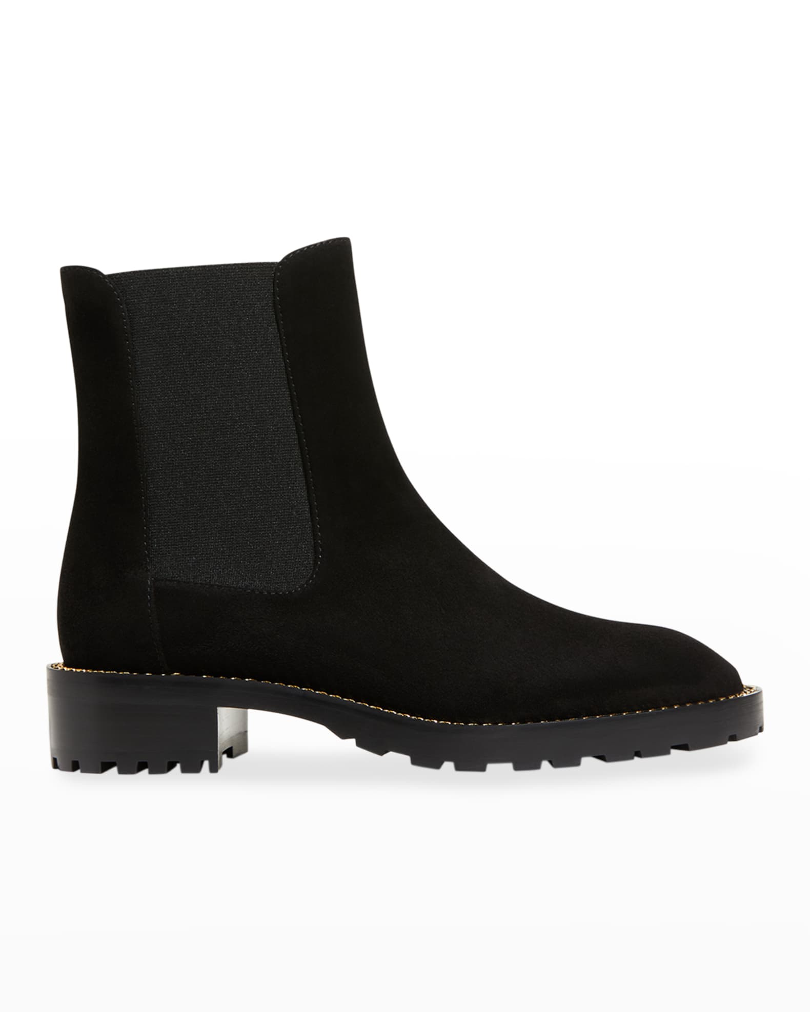 Stuart Weitzman Kolbie Leather Chelsea Booties | Neiman Marcus