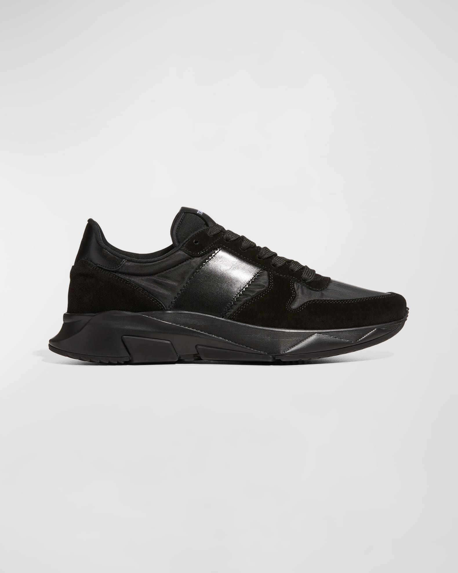 TOM FORD Men's Jagga Tonal Nylon & Suede Trainer Sneakers | Neiman Marcus