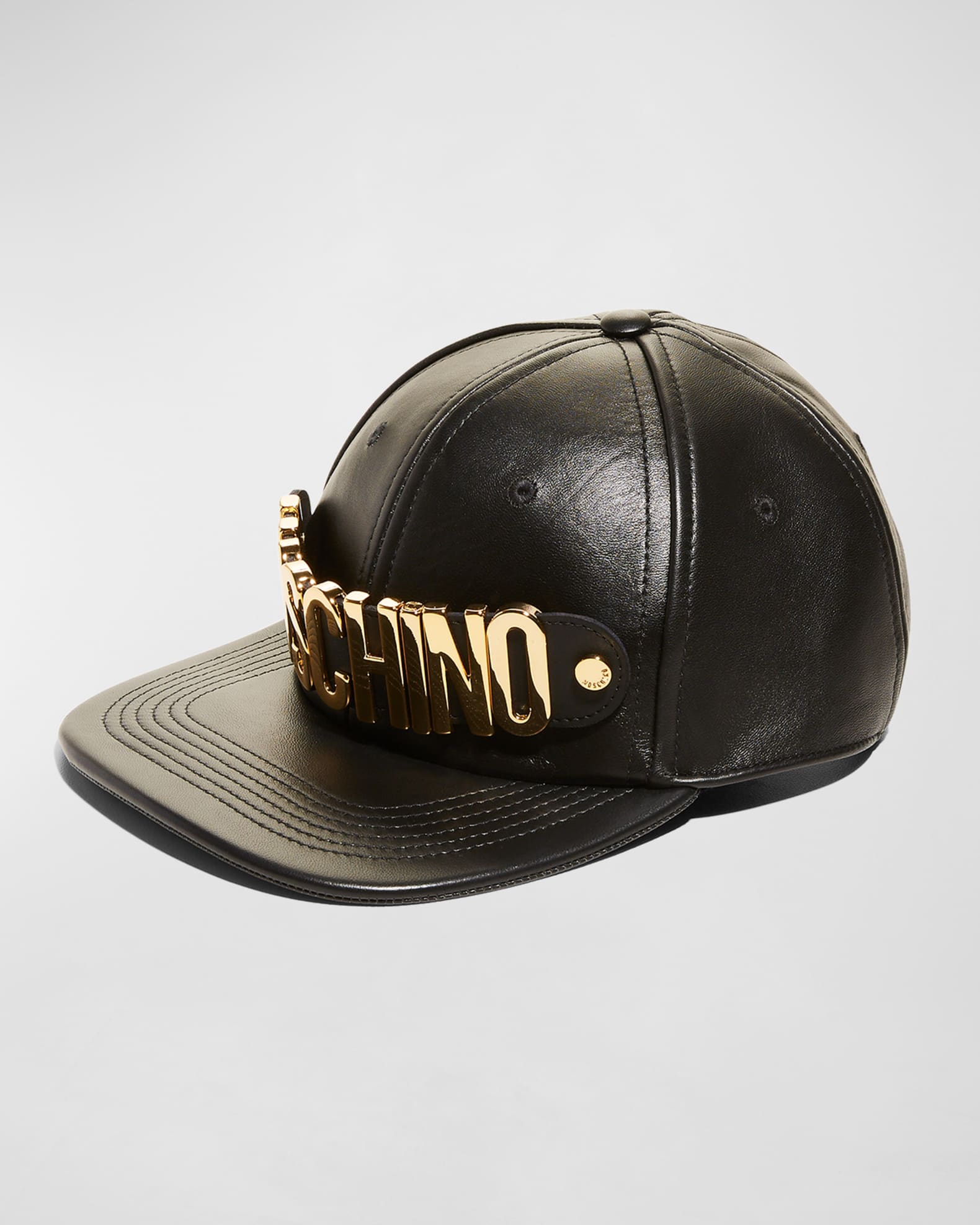 Quilted leather baseball cap best sale