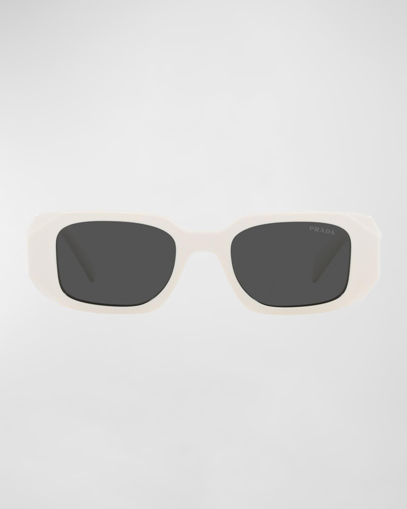 プラダ Prada Eyewear Acetate Sunglasses Prada Geometric Rectangle Acetate Sunglasses | Neiman Marcus