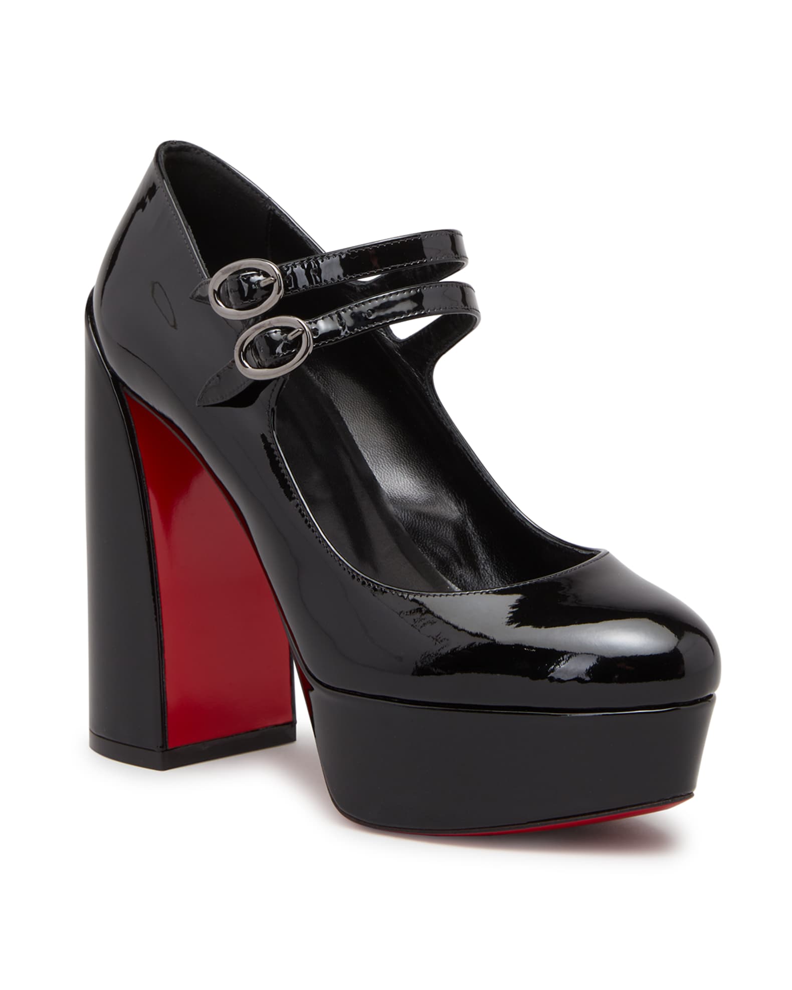 Mary jane red bottom shoes clearance