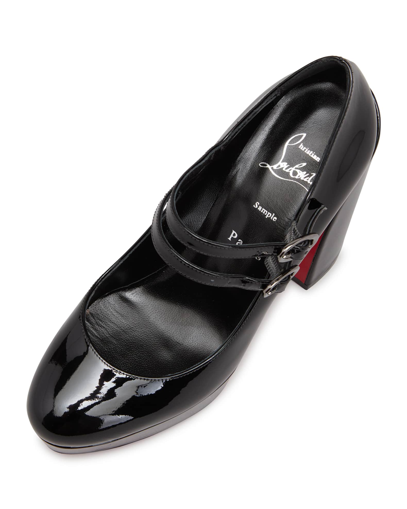 Mary jane red bottom shoes clearance