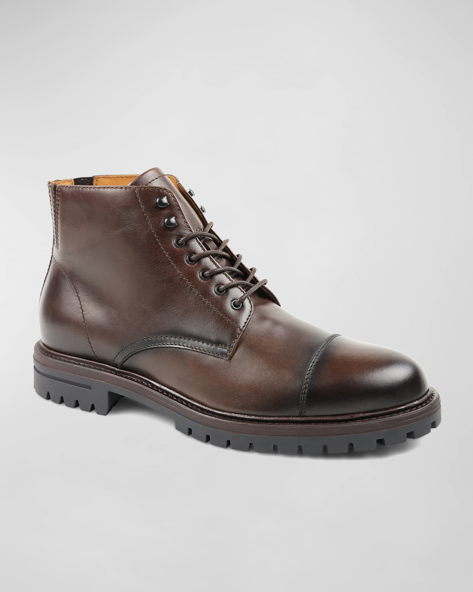 Bruno Magli Men's Hollis CapToe Combat Boots Neiman Marcus