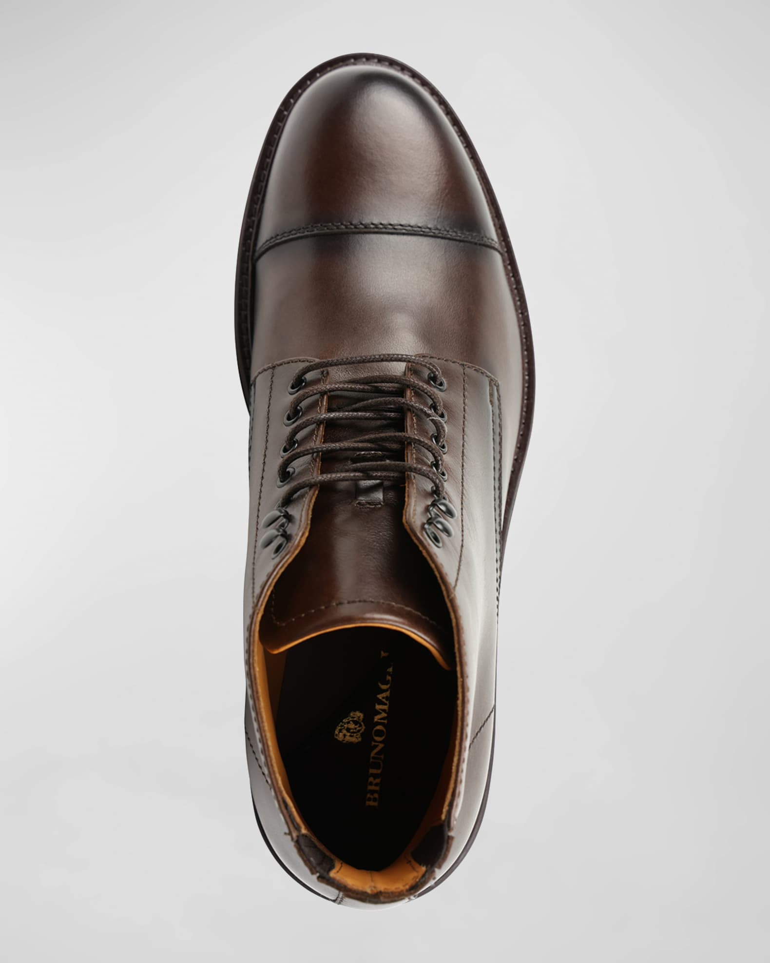 Bruno Magli Men's Hollis CapToe Combat Boots Neiman Marcus