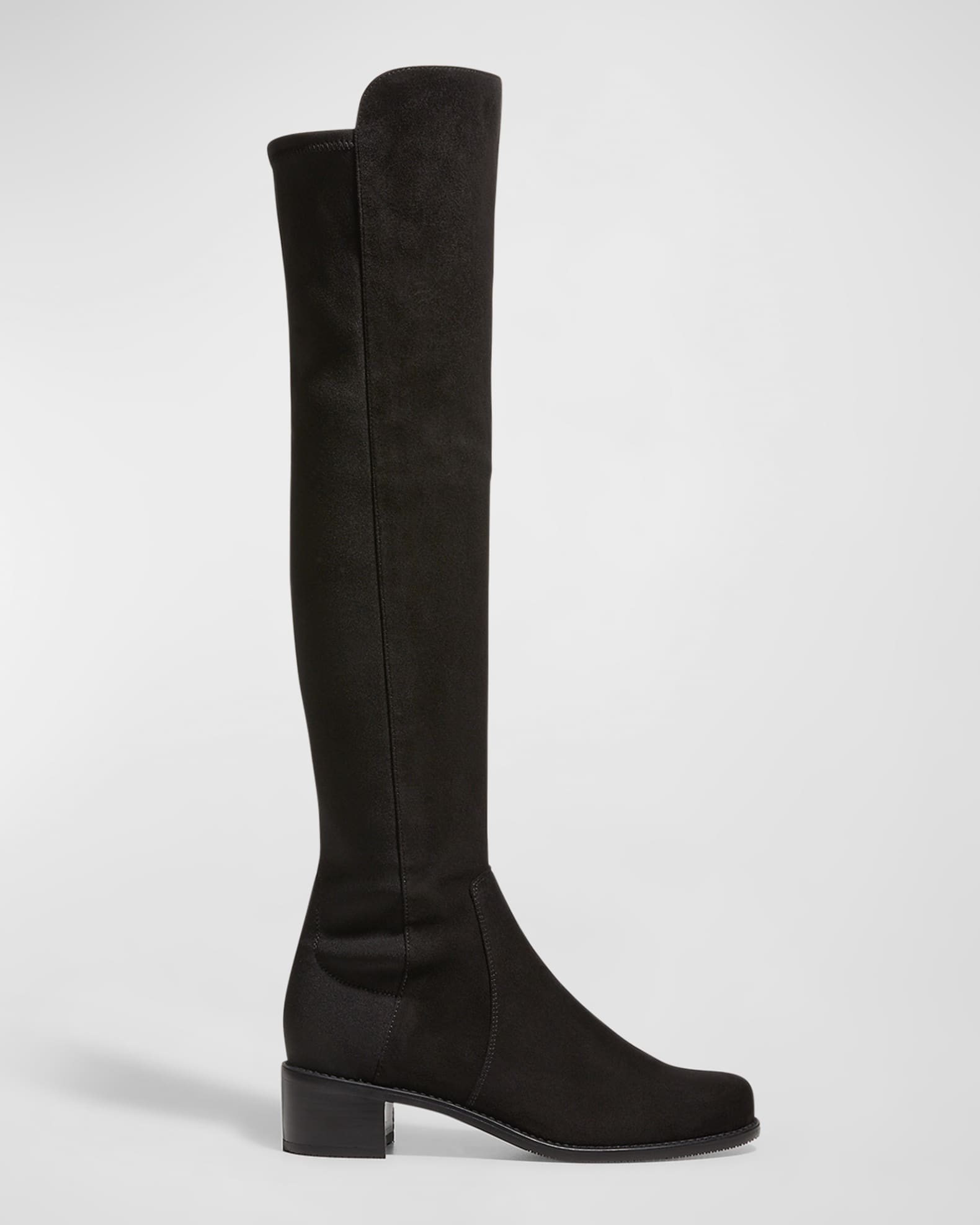 Over the knee stretch suede boots Clearance
