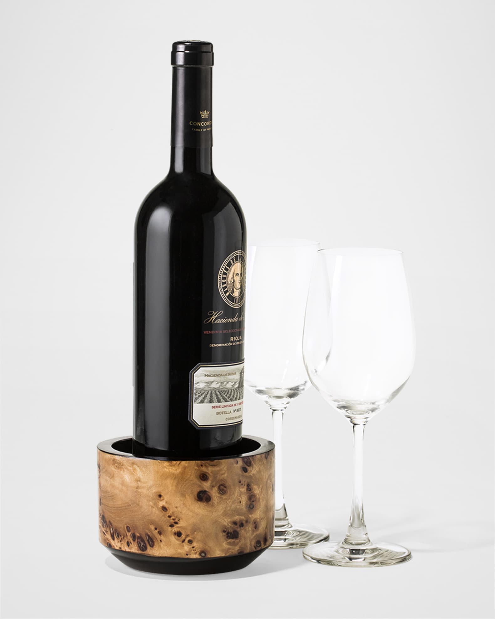 Burl Veneer Bottle Coaster 1