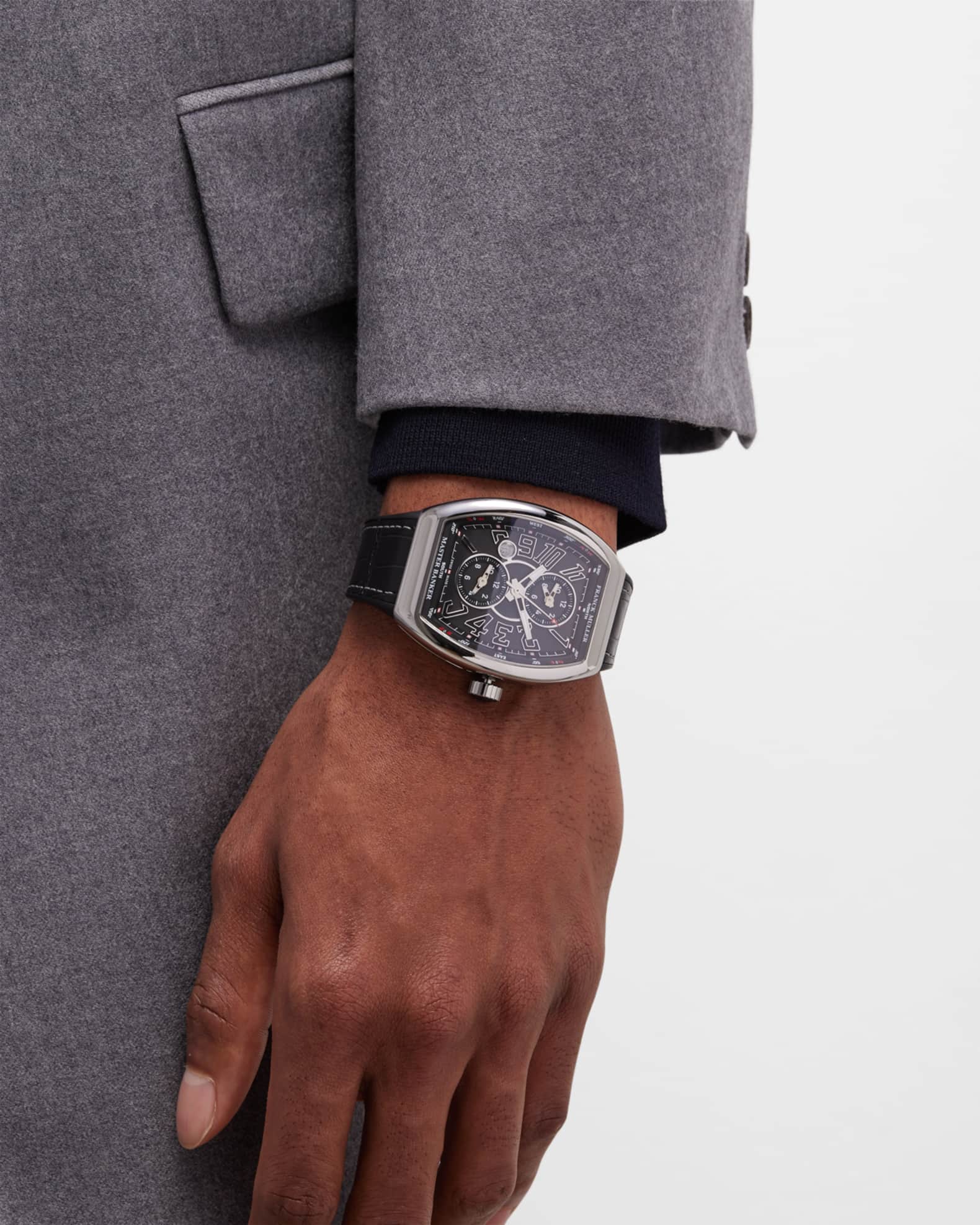 Franck Muller Men s Stainless Steel Master Banker Vanguard Watch Neiman Marcus
