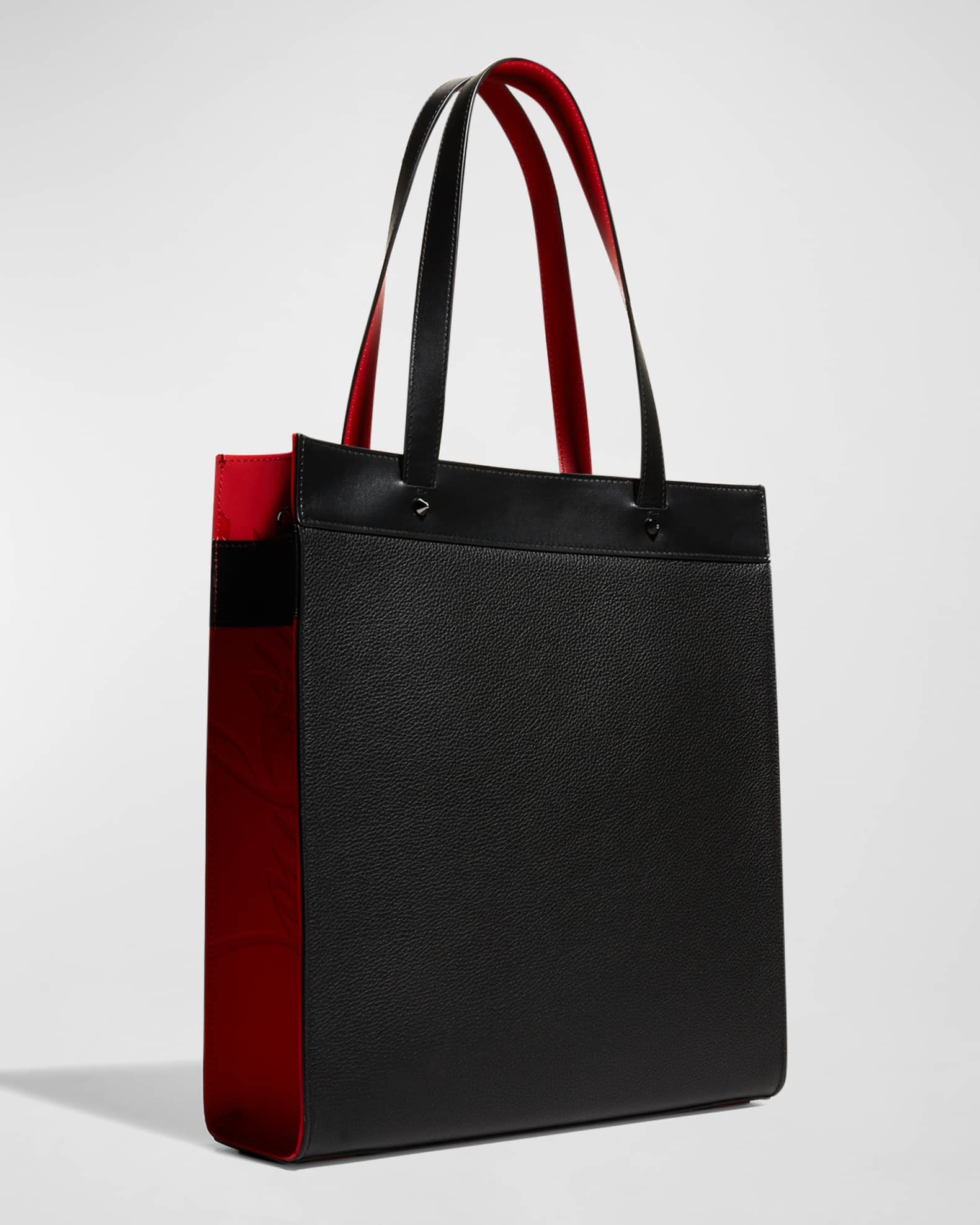 Christian Louboutin Black/Loubi/Black Ruistote Leather Tote Bag