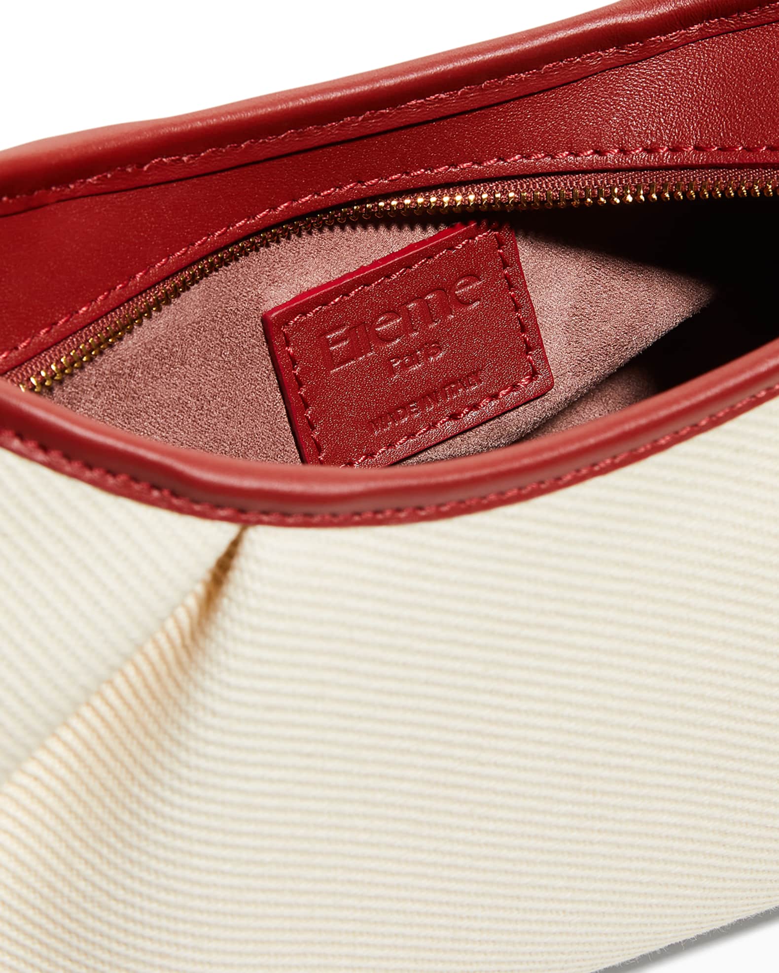 Elleme Dimple Canvas Zip Shoulder Bag Neiman Marcus