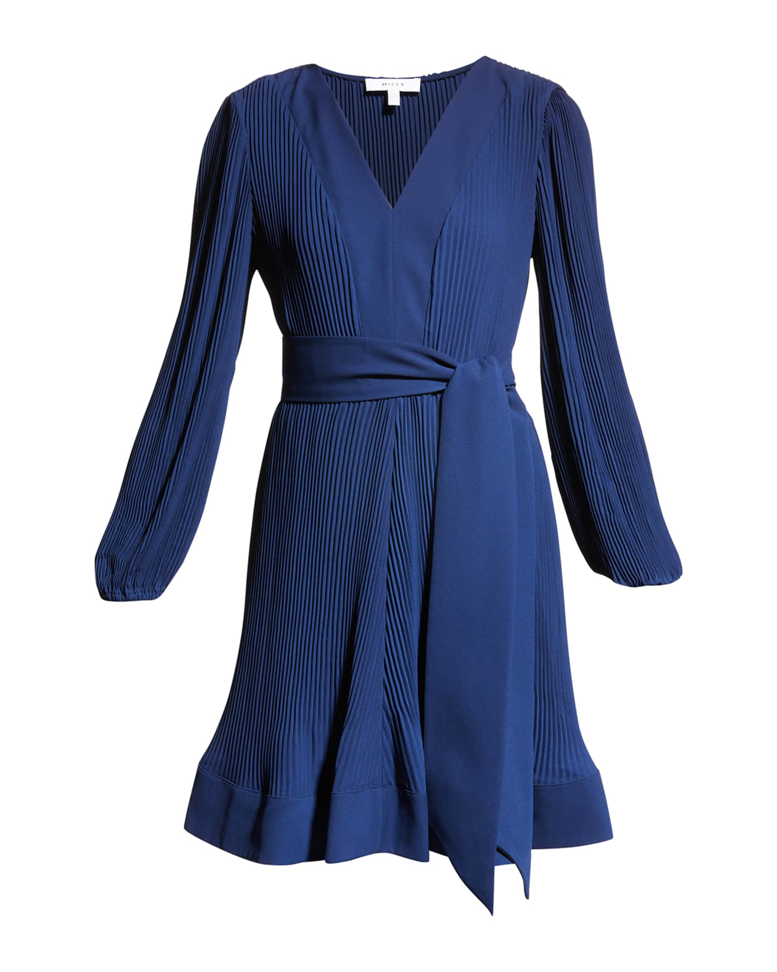 Milly Liv Pleated Dress | Neiman Marcus