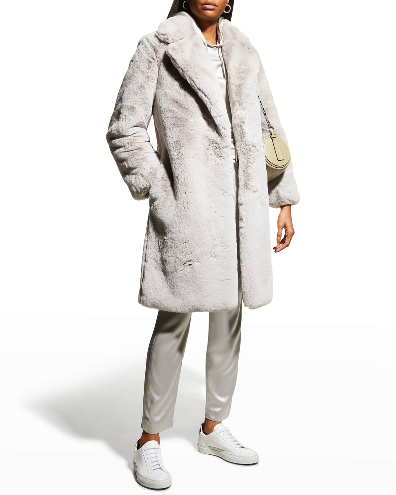 Milly Riley Faux Fur Coat | Neiman Marcus