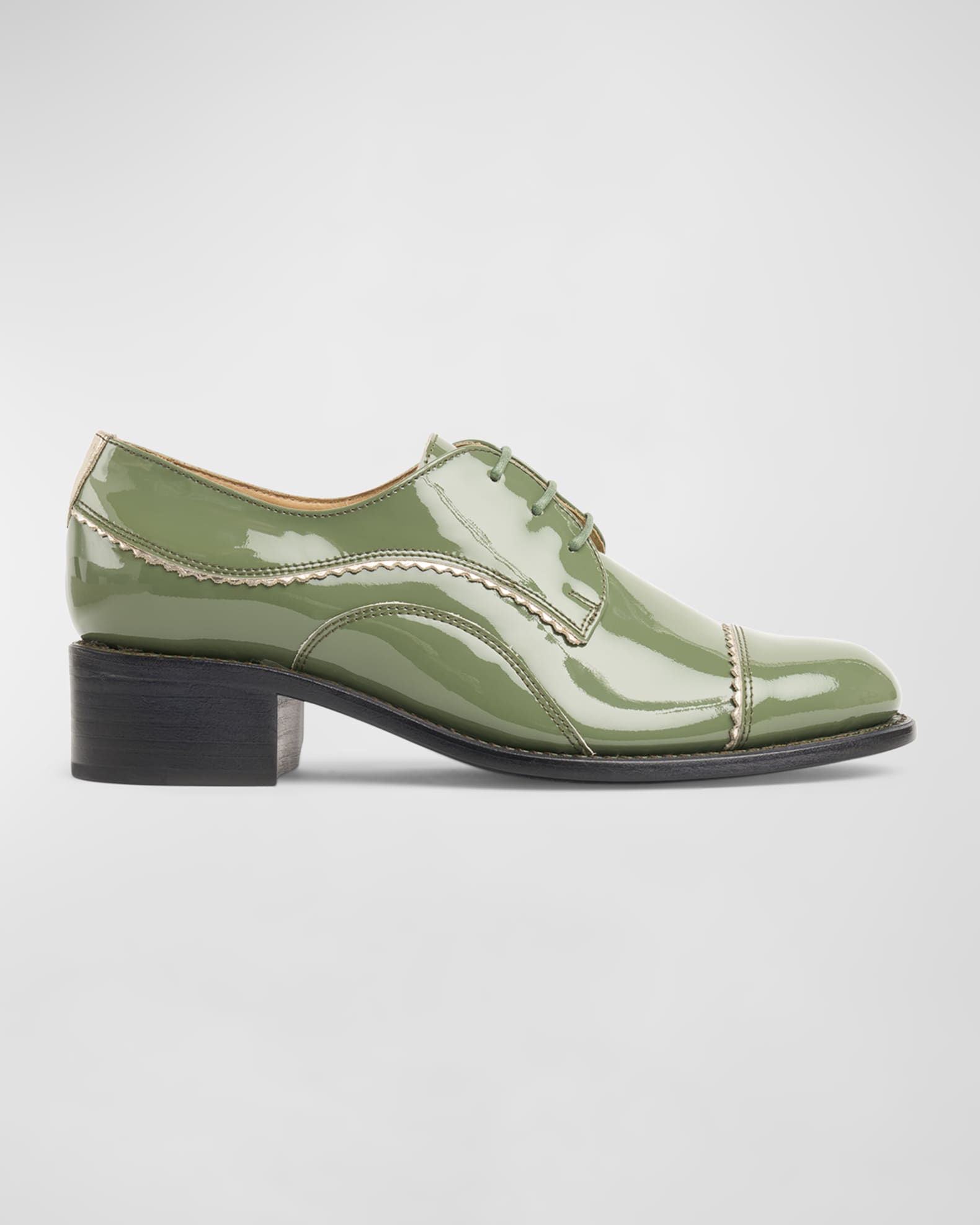 The Office of Angela Scott Ms. Neale Leather Oxfords Sage