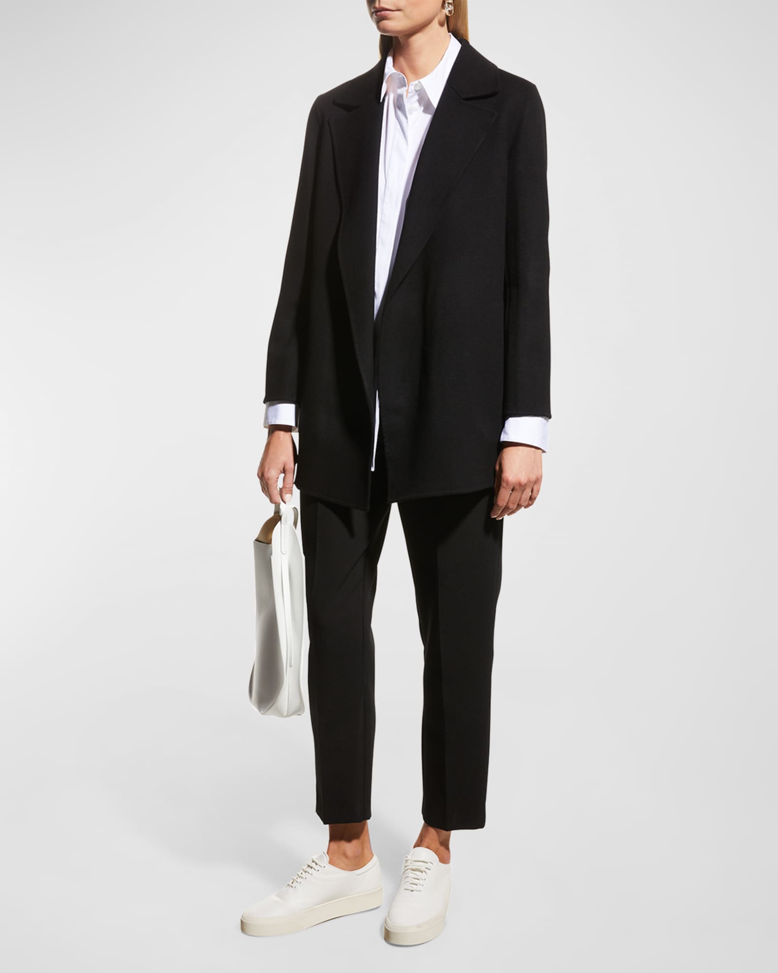 Theory Clairene New Divide Wool-Cashmere Jacket | Neiman Marcus