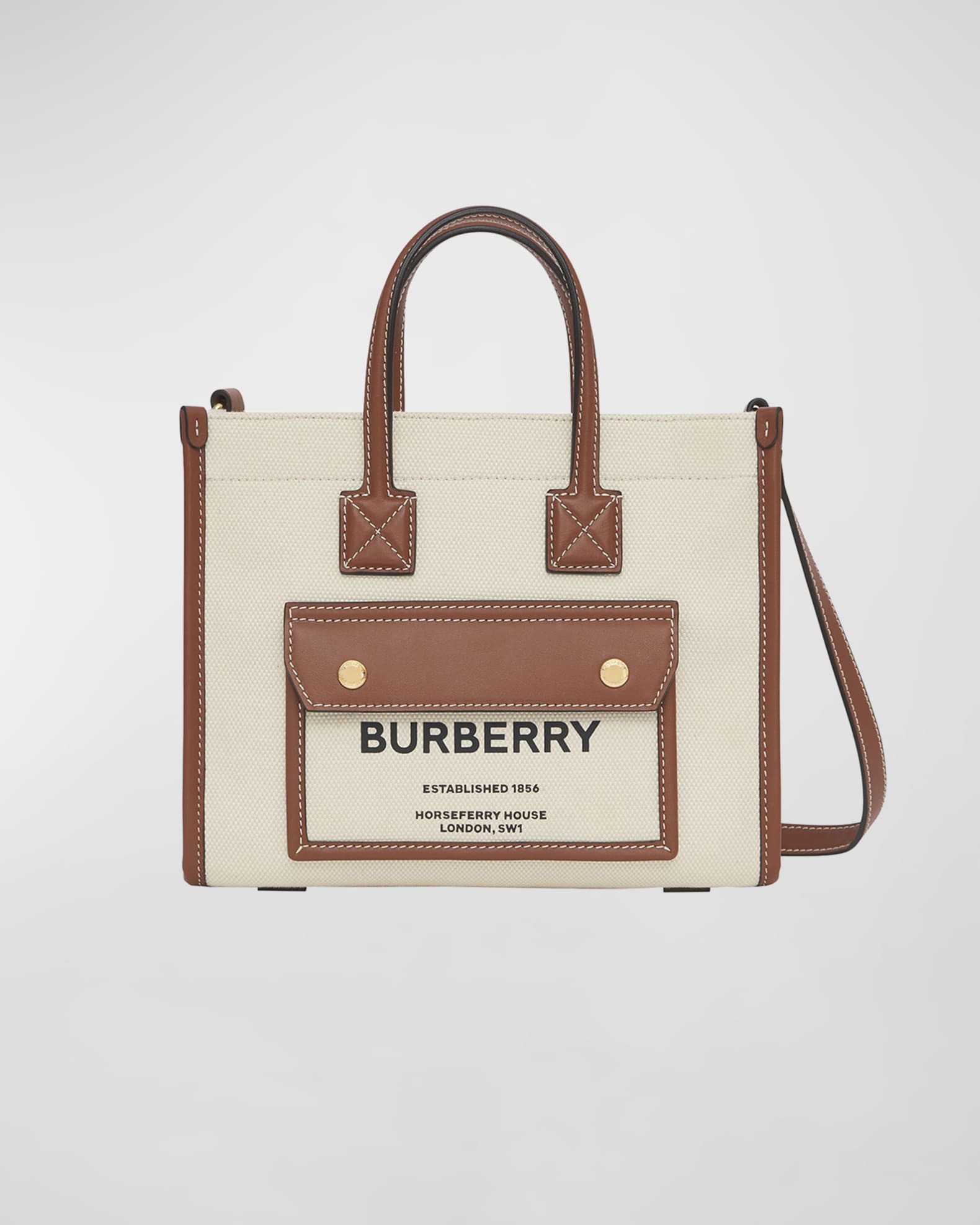 surface Transplant complications Burberry Canvas Logo Top Handle Tote Bag | Neiman Marcus