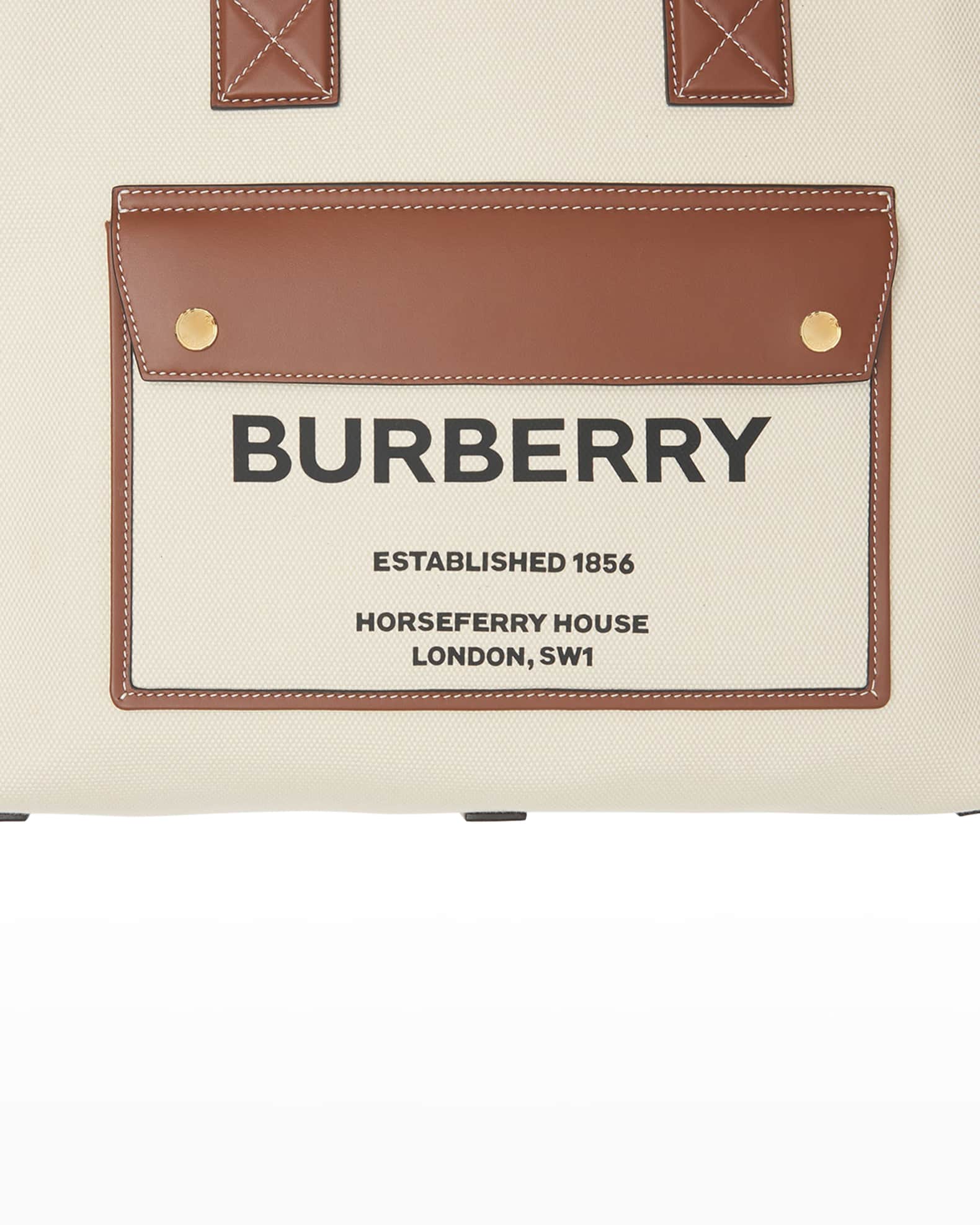 Burberry Micro Canvas&Leather Frances ショルダー/トート バーバリー トートバッグ/ショルダーバッグ バッグ レディース