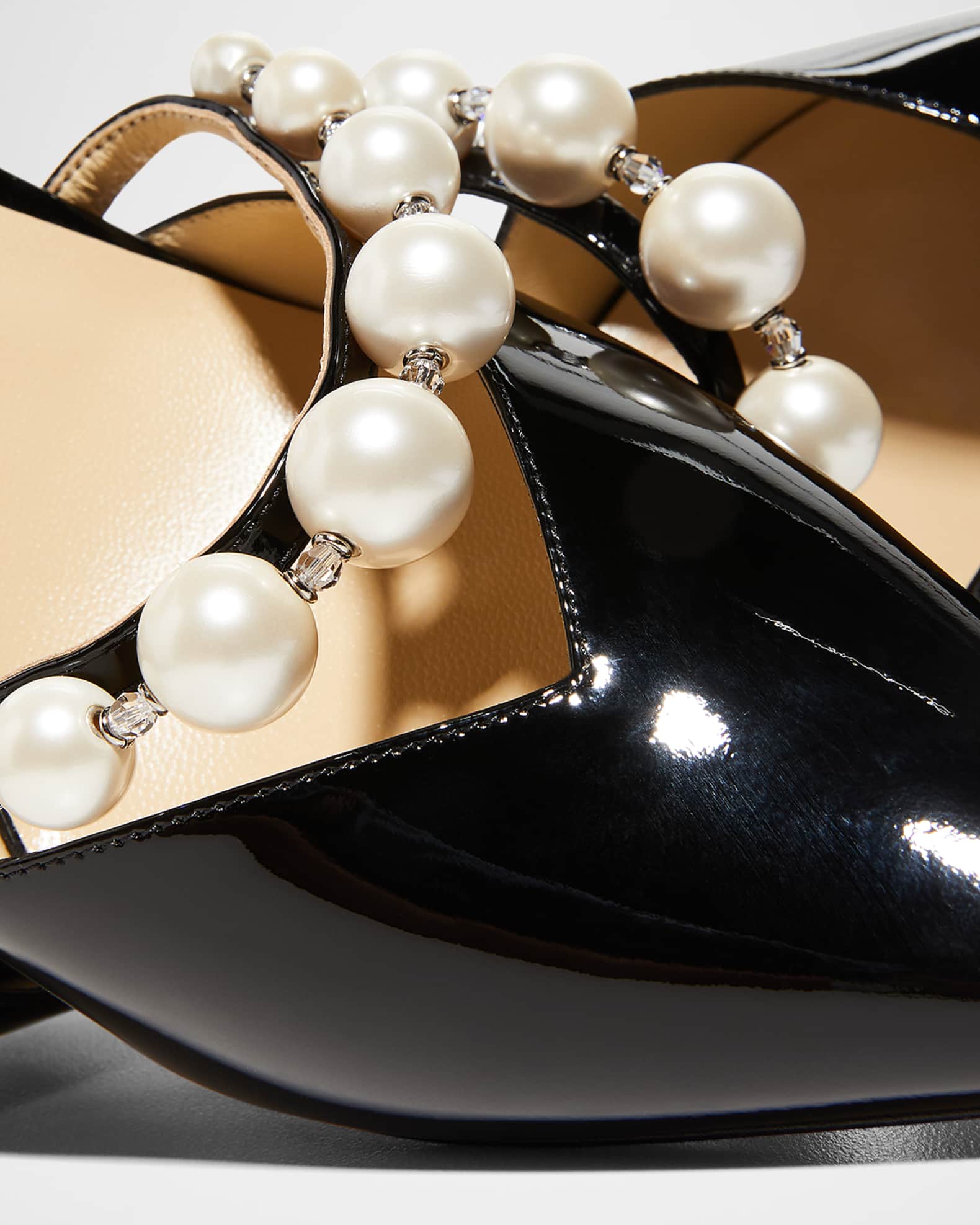 Jimmy Choo Aurelie d'Orsay Pearly Band Pumps Neiman Marcus