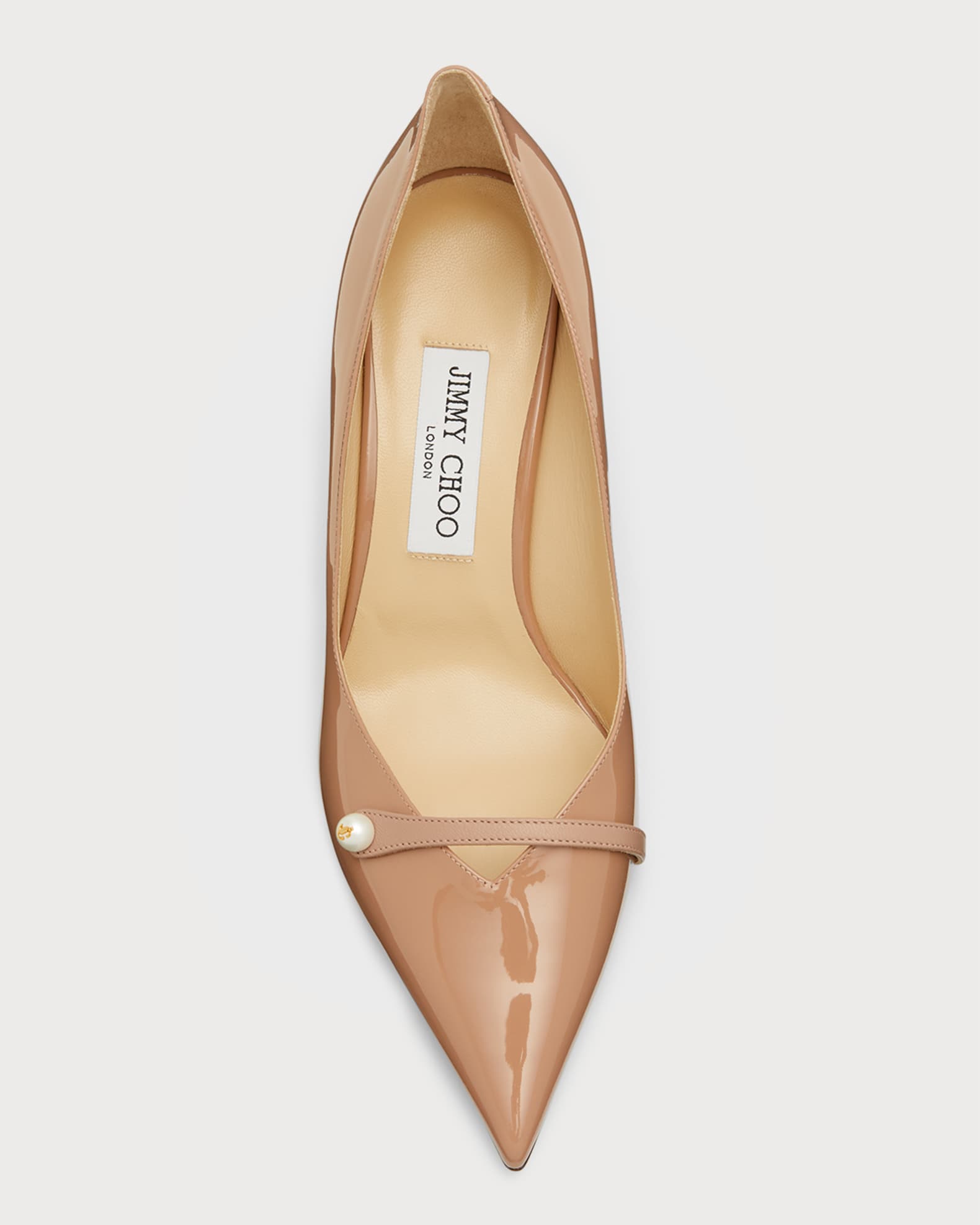 SALE!!Jimmy Choo★ROSALIA Jimmy Choo Rosalia Patent Pearly-Strap Pumps | Neiman Marcus