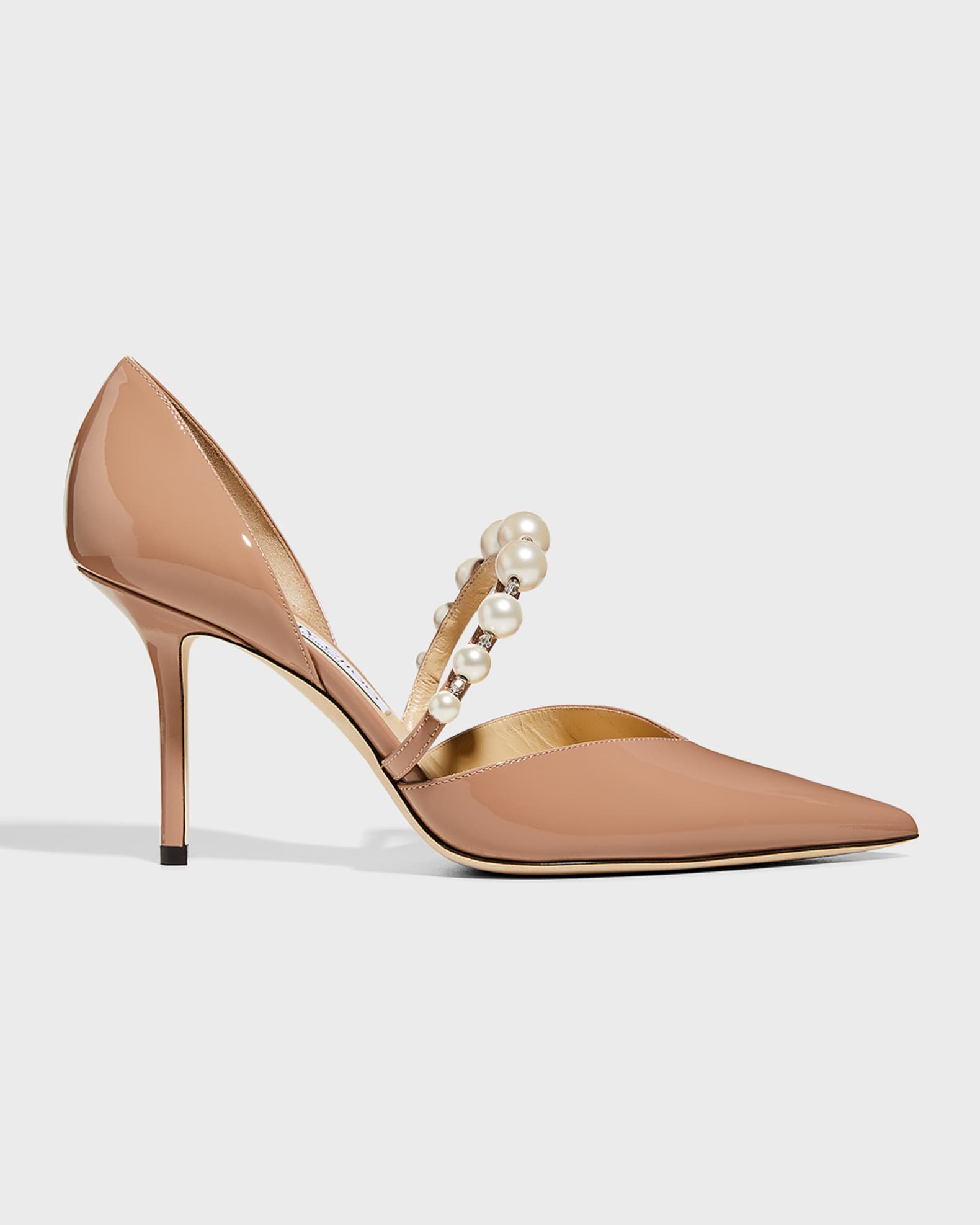 Louis Vuitton Pink Patent Leather Gold Trim Bow Mules Heels Pumps