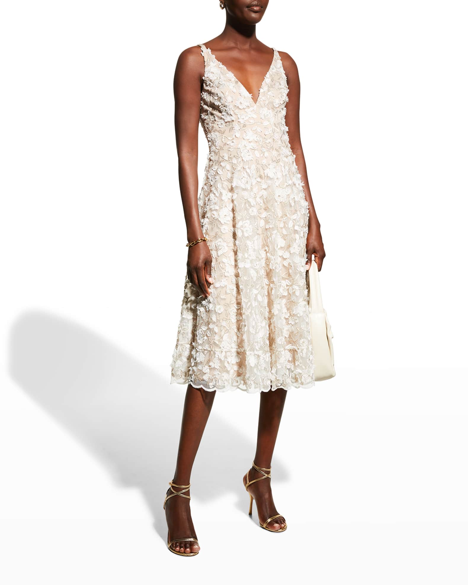 dress the population fit and flare dress