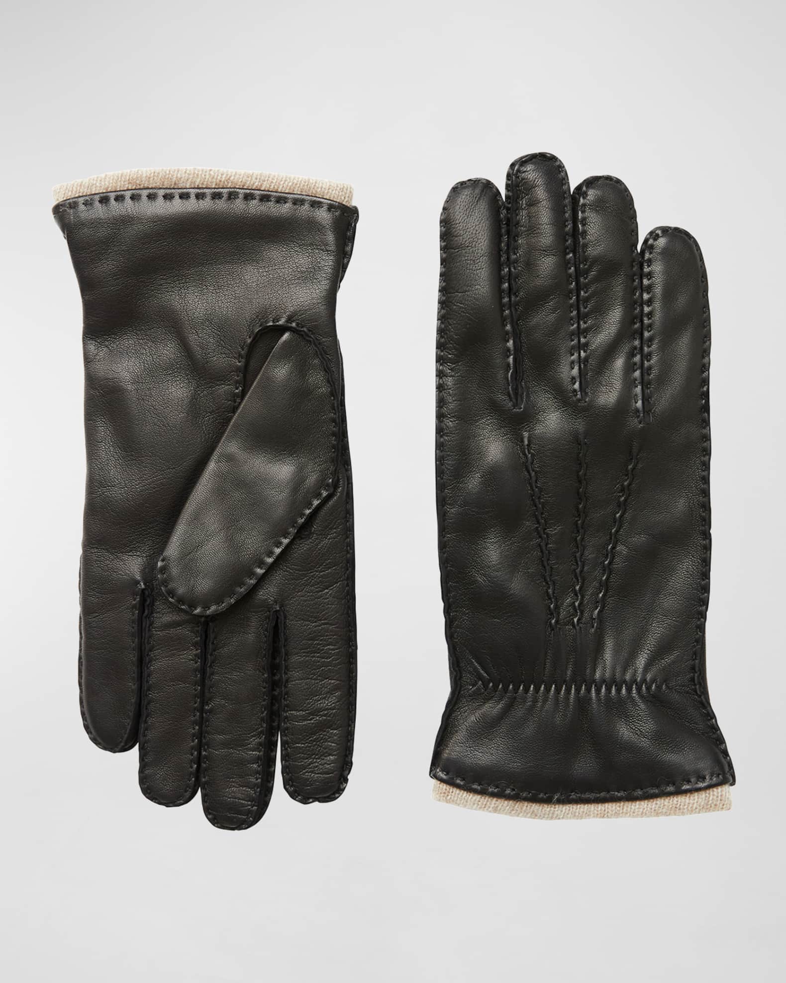 Bruno Magli Men's HandStitched Leather Gloves Neiman Marcus
