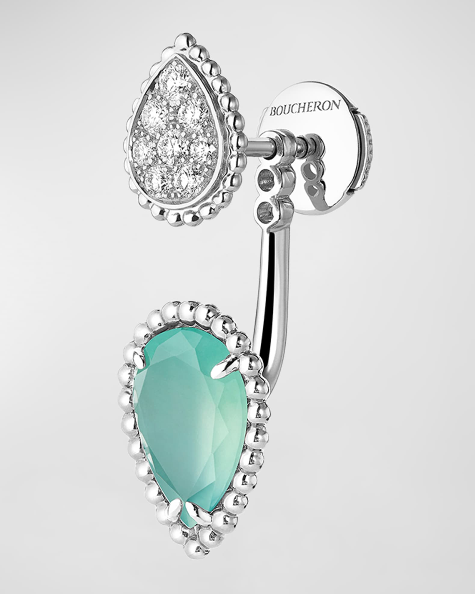 Boucheron Serpent Boheme 18K White Gold Diamond & Aquaprase