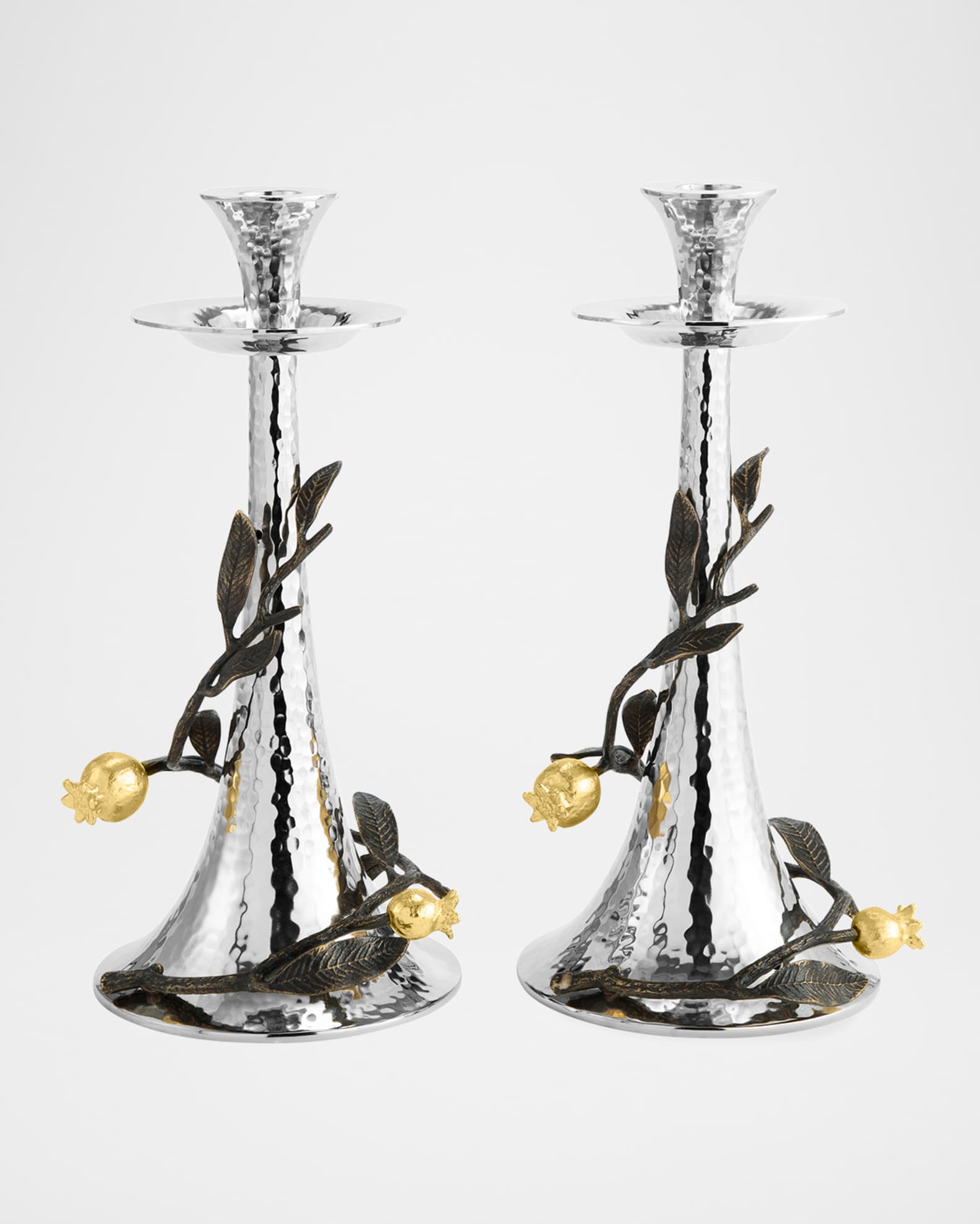 Pomegranate Candleholders, Set of Two 1