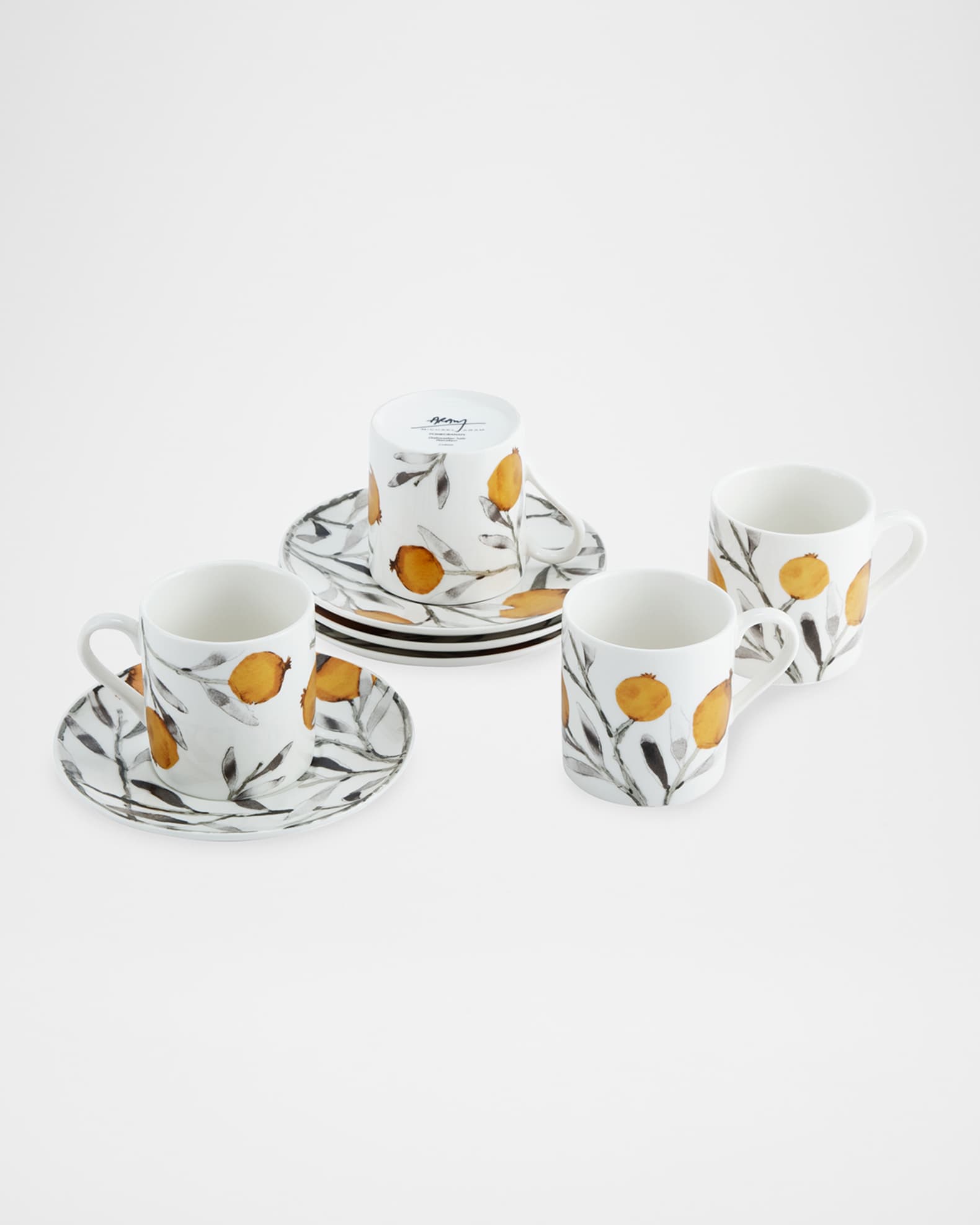 Pomegranate Coffee Pot & Demitasse Set 1
