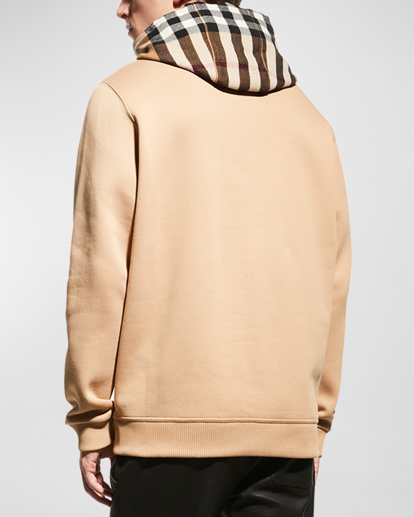 Burberry half-zip wool hoodie - Brown