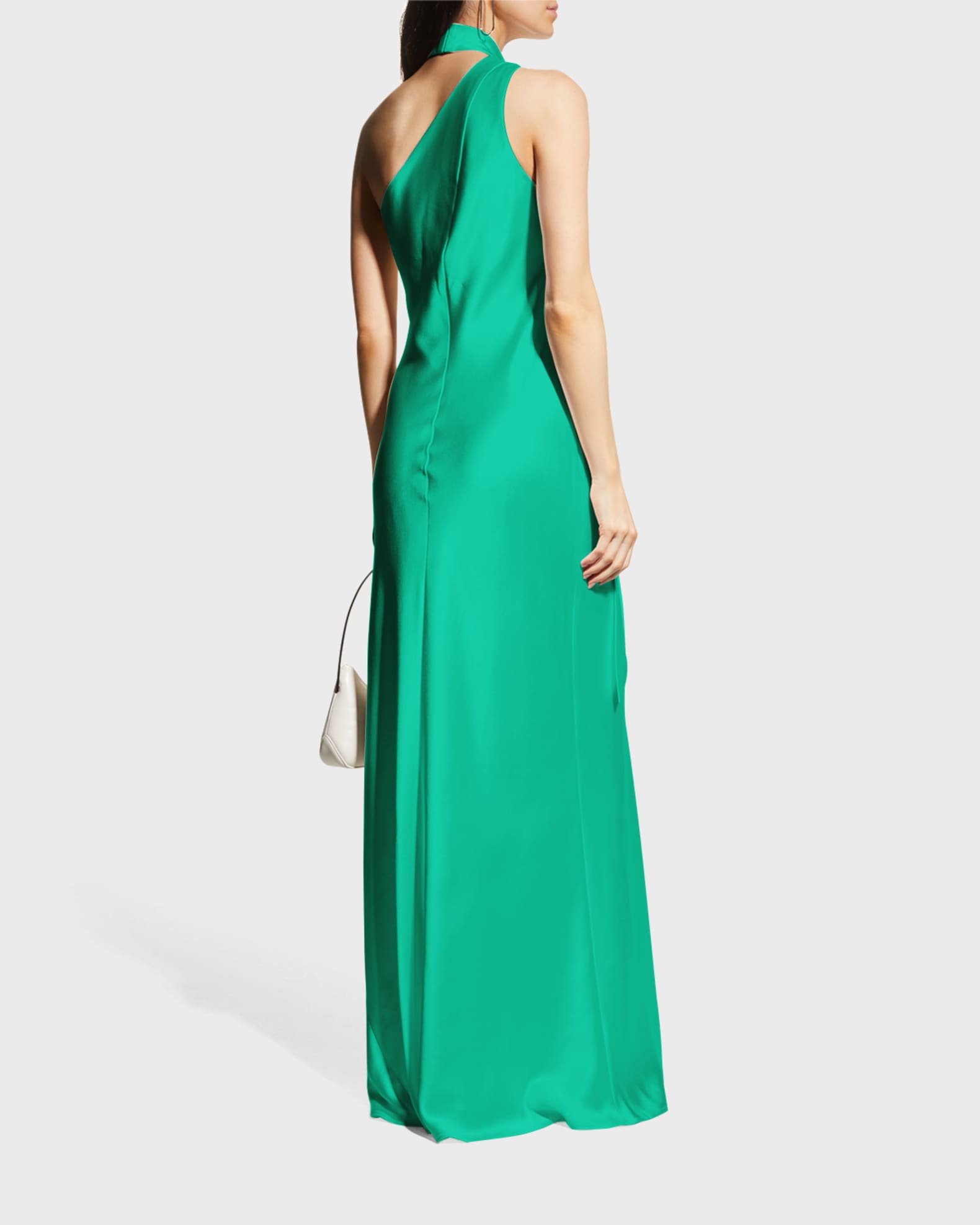 Galvan Ushuaia Halter Silk Slip Dress | Neiman Marcus