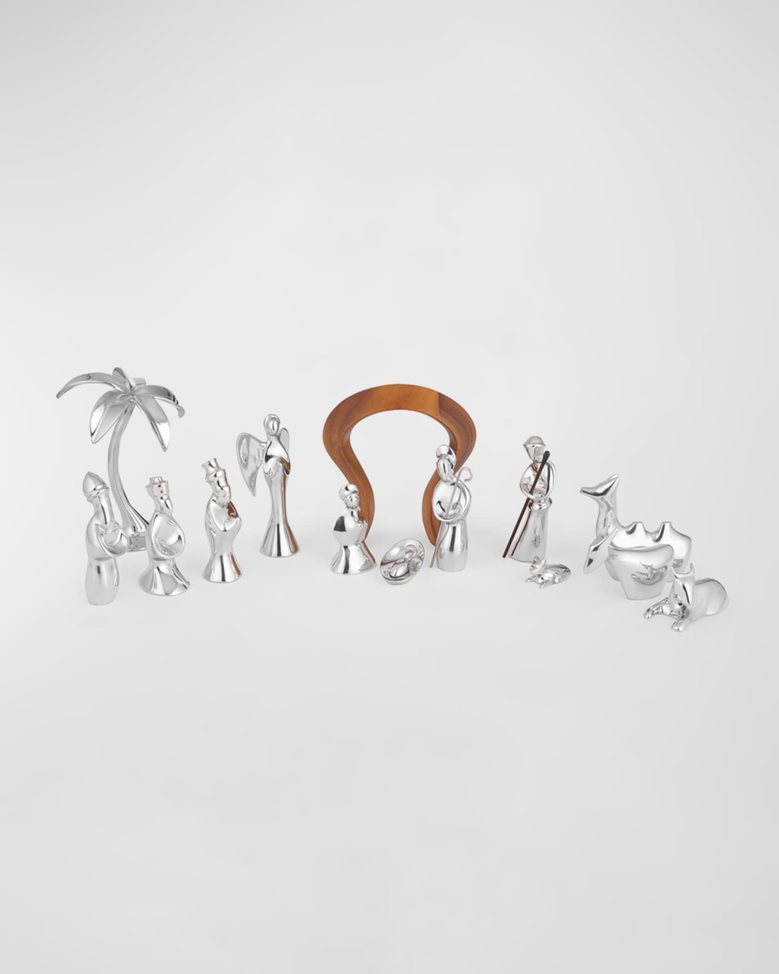 Nambe Nambé 14 Piece Mini Holiday Nativity Set Neiman Marcus