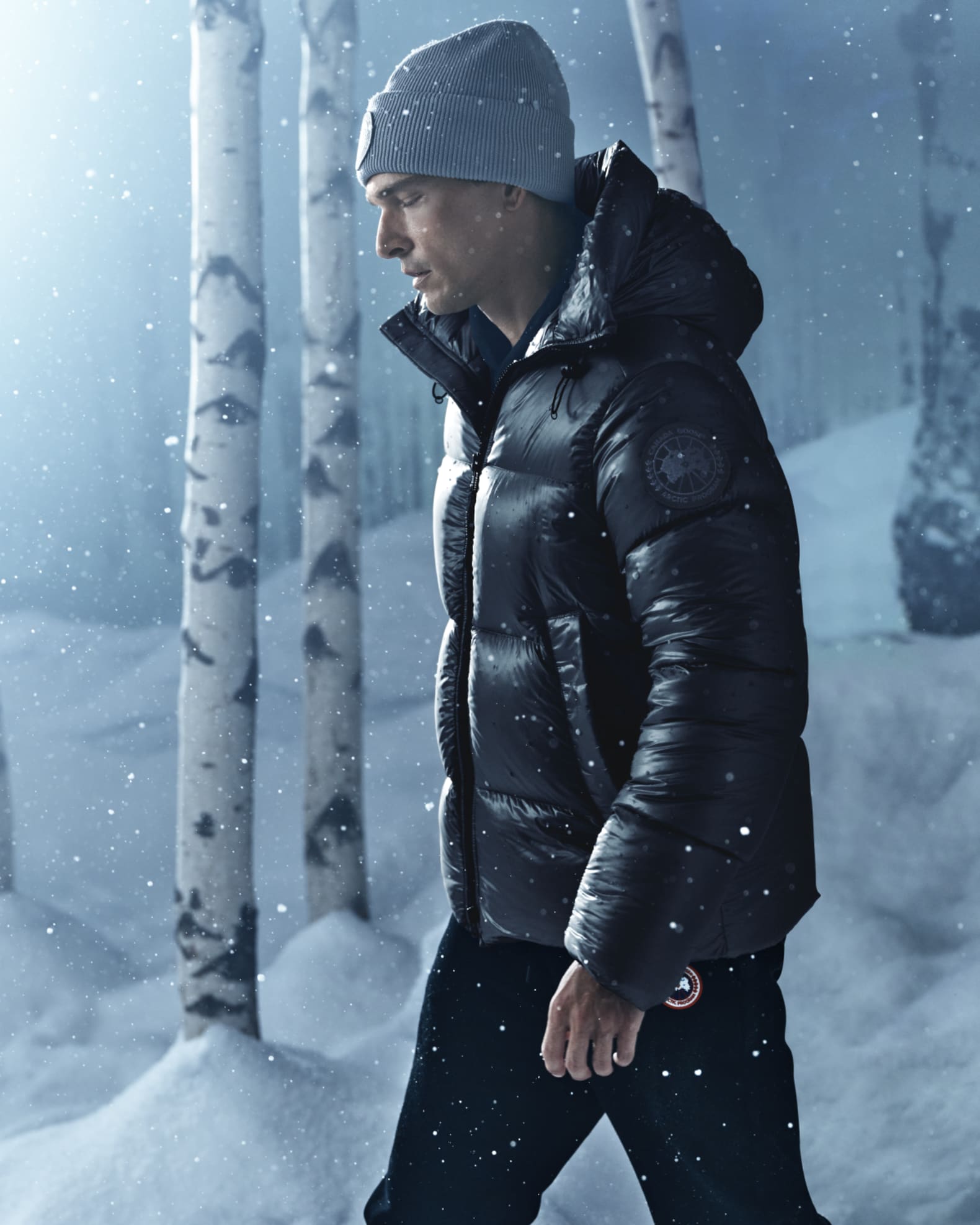 Canada Goose Men's Crofton Black Disc Puffer Jacket | Neiman