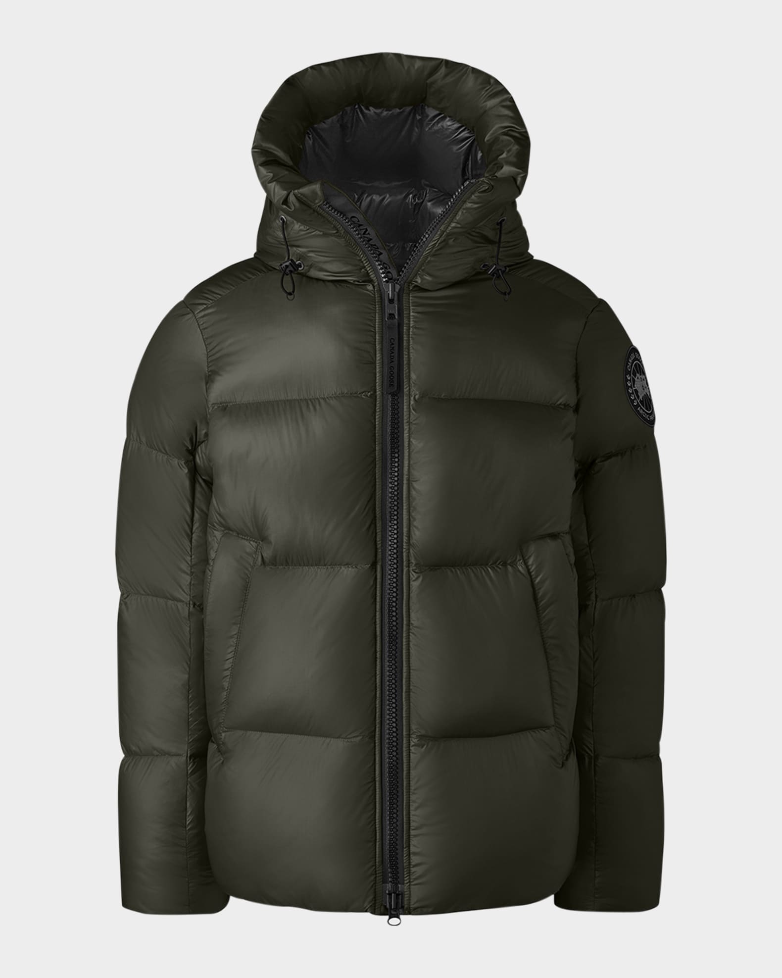 Canada Goose Men's Crofton Black Disc Puffer Jacket | Neiman Marcus