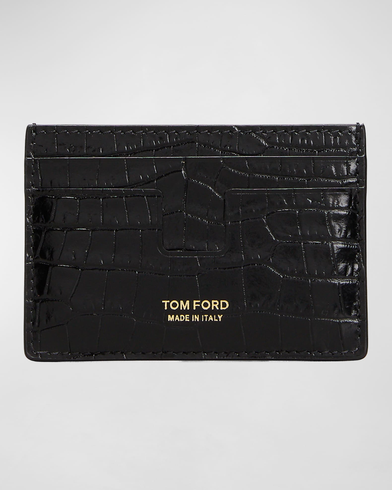 TOM FORD Men's Alligator-Embossed Card Case | Neiman Marcus